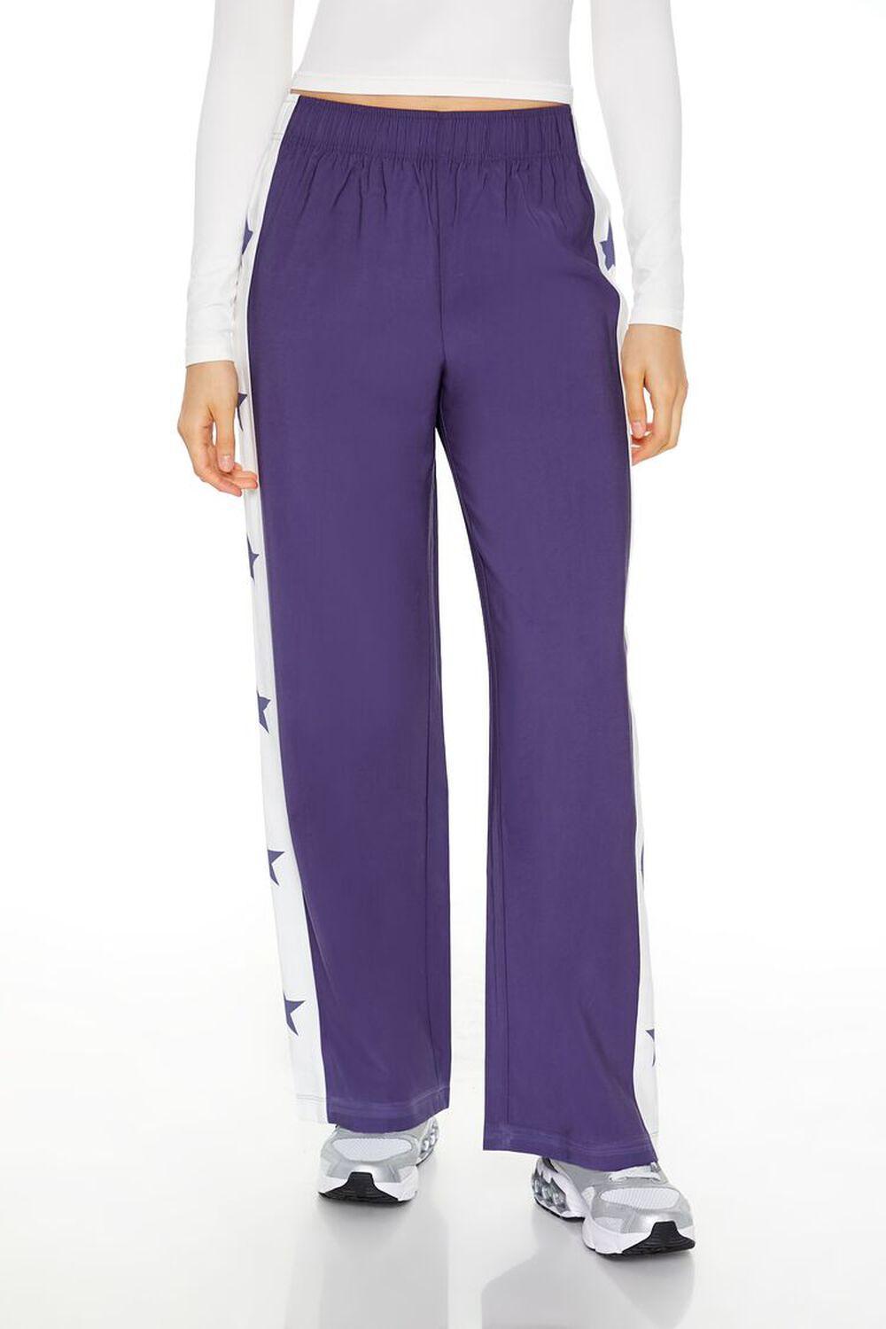 Striped Star Wide-Leg Pants | Forever 21 Product Image