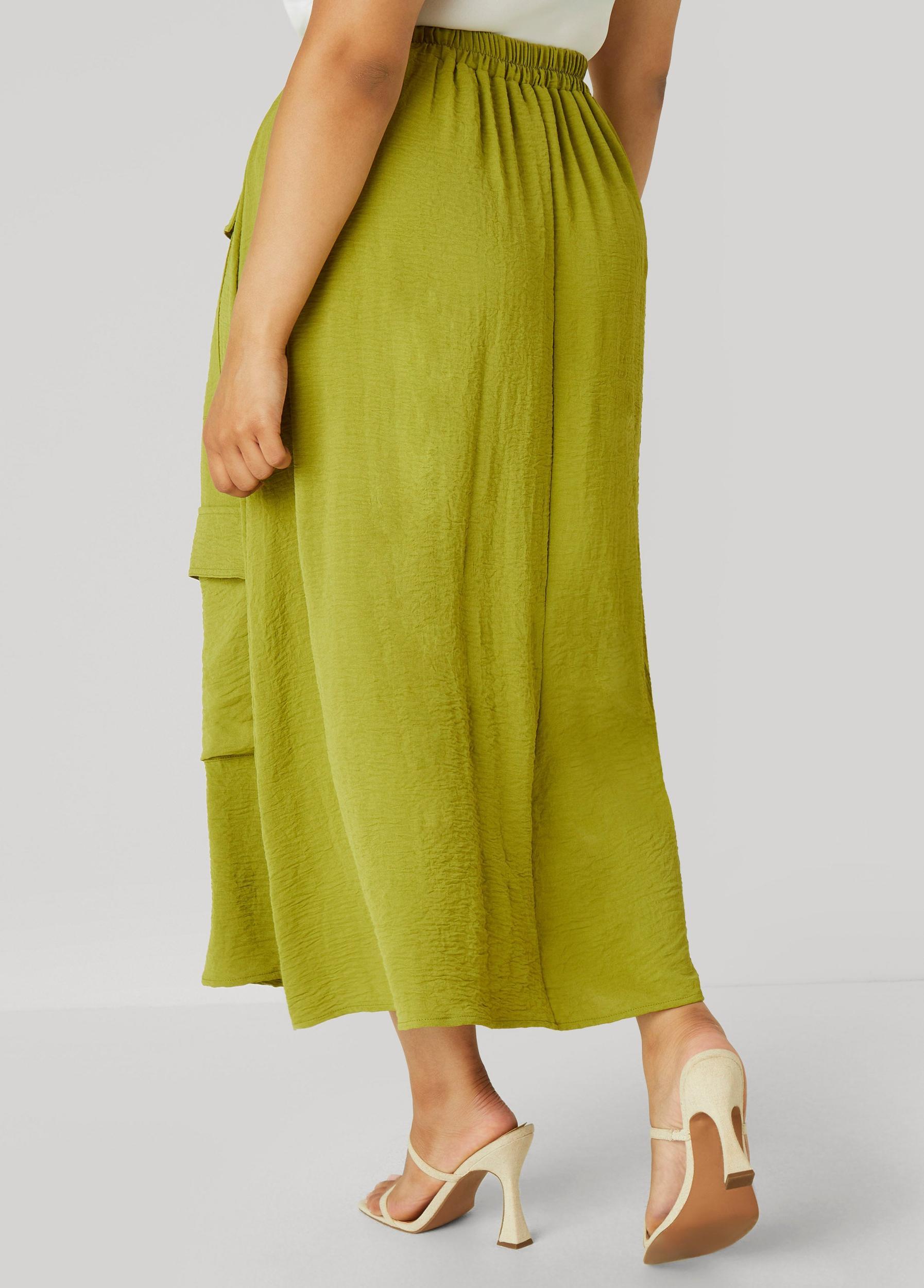 Textured Maxi Cargo Skirt Product Image