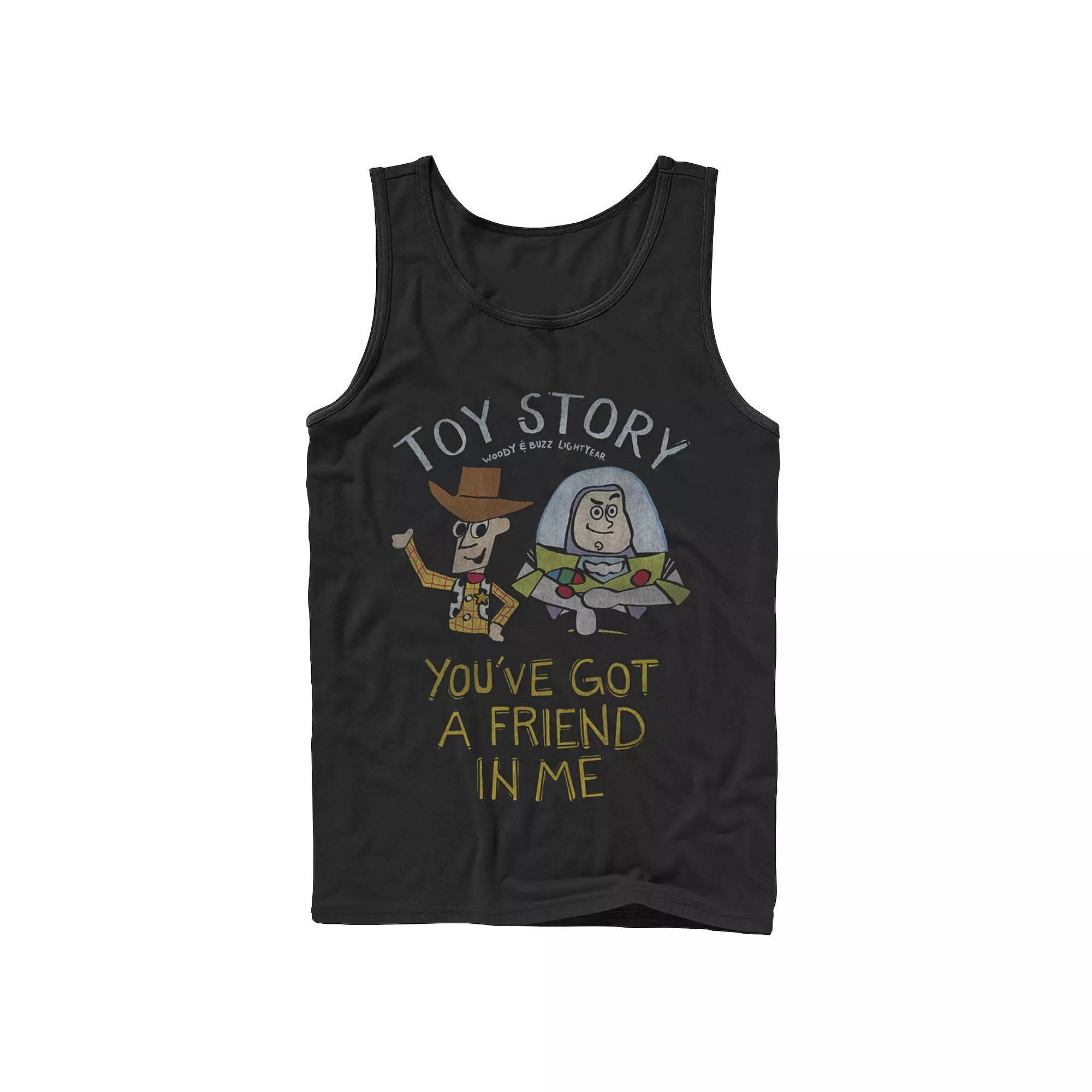 Disney / Pixar's Toy Story Men's You've Got a Friend Tank Top, Size: Large, Black Product Image