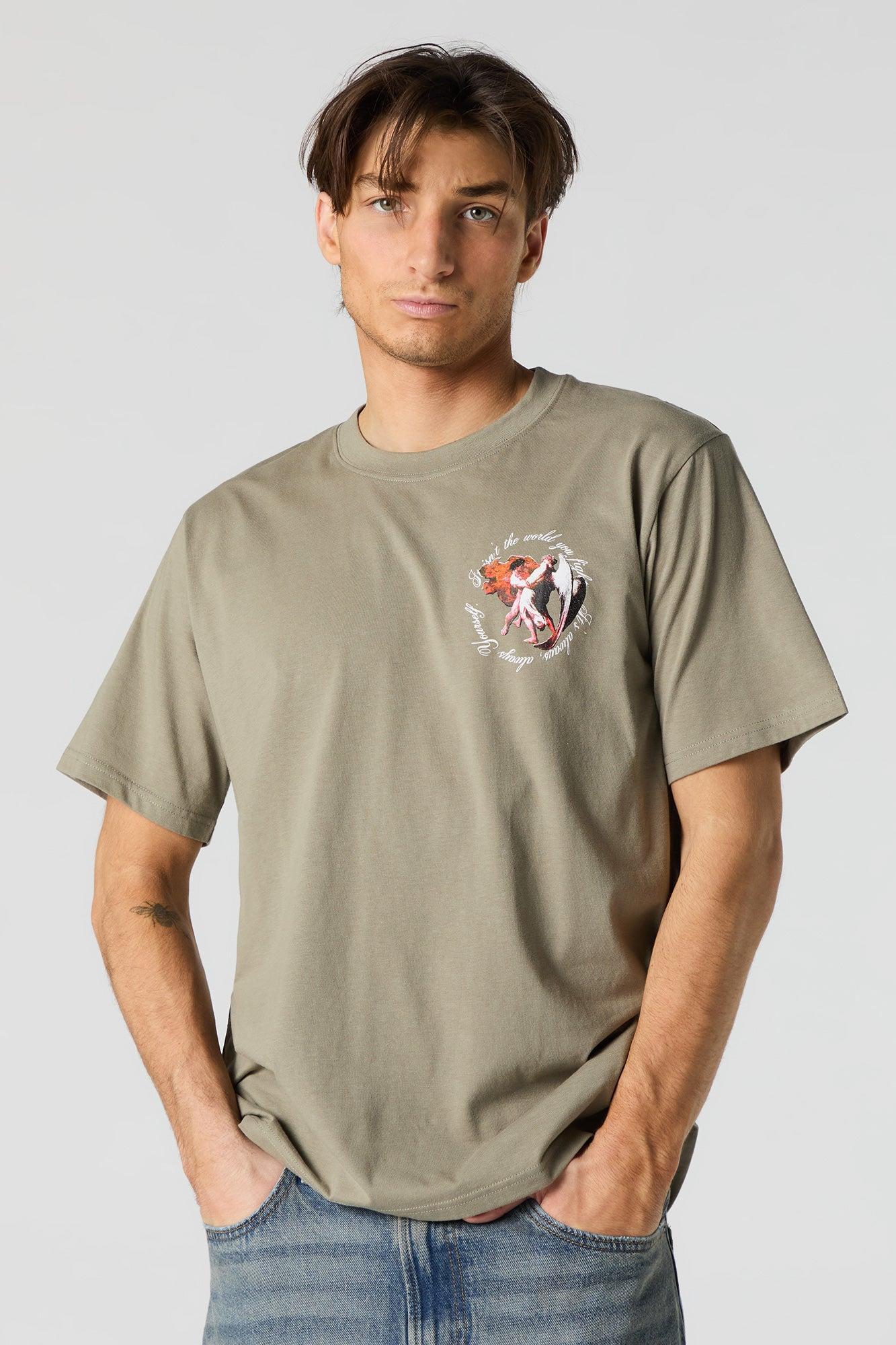 Fighting Yourself Graphic T-Shirt Male Product Image