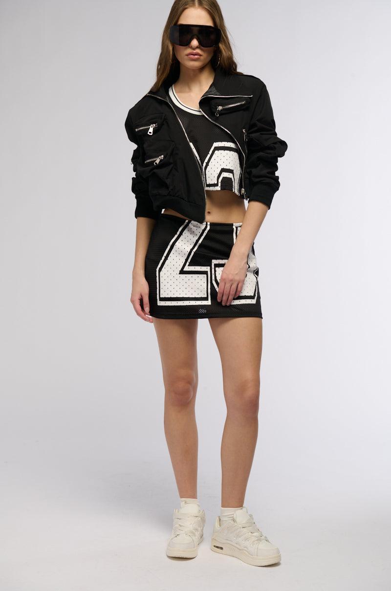 TALK TO ME NICE BOMBER JACKET Product Image