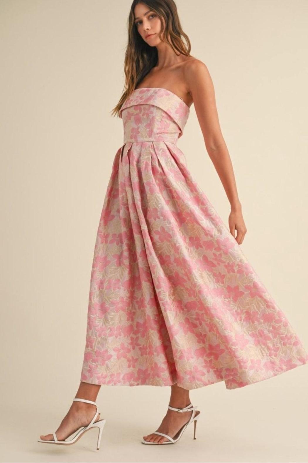 Floral Jacquard Dress Product Image