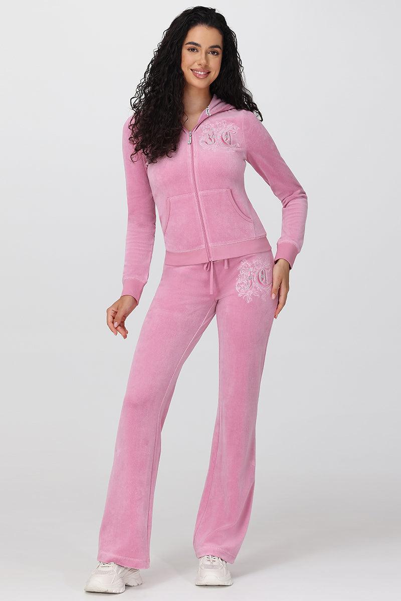 Monogram Heritage Cotton Velour Track Pants Product Image
