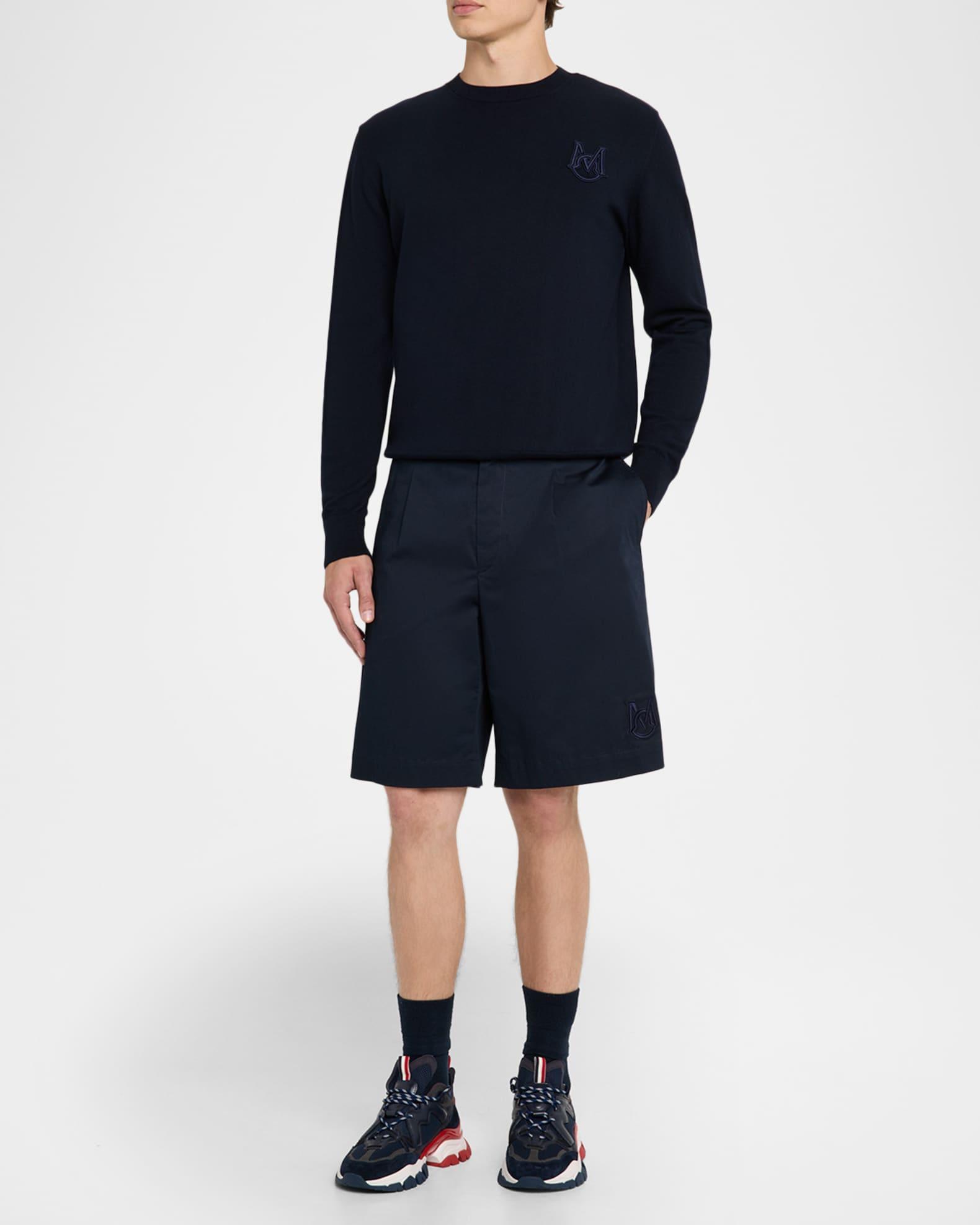 Men's Monogram Applique Crewneck Sweater Product Image