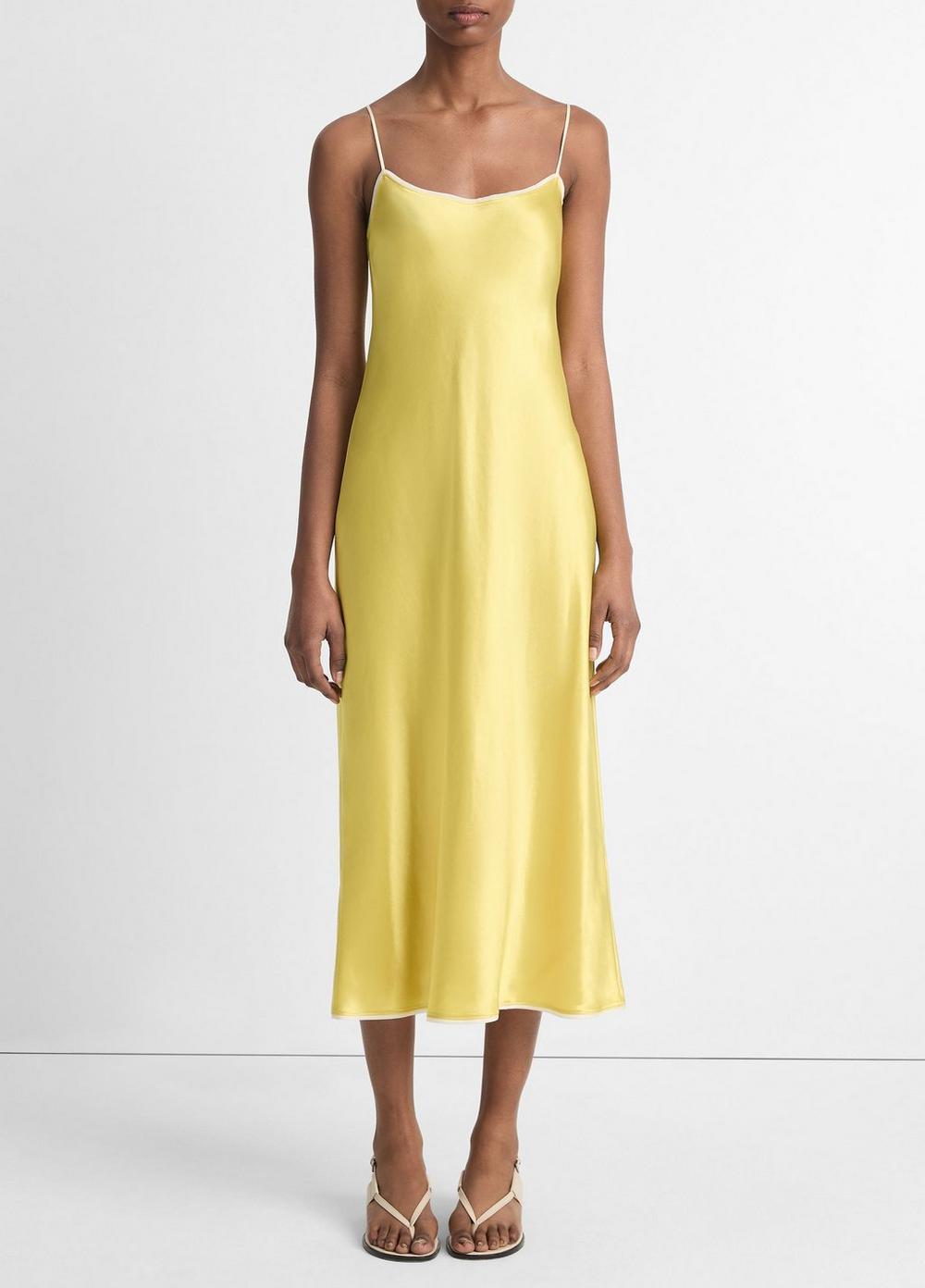 Satin Tipped Slip Dress Product Image