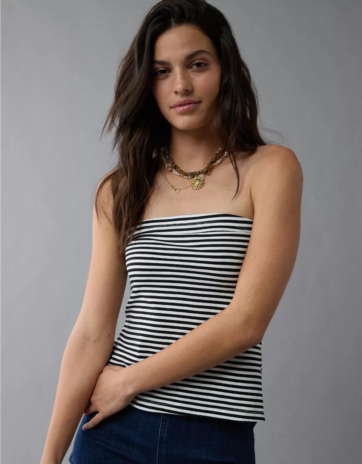 AE Main Squeeze Side Slit Tube Top Product Image