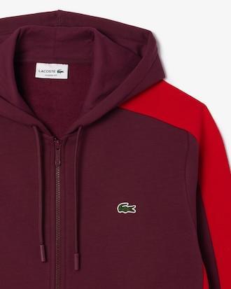 Men's Zip-Up Colorblock Hoodie Product Image
