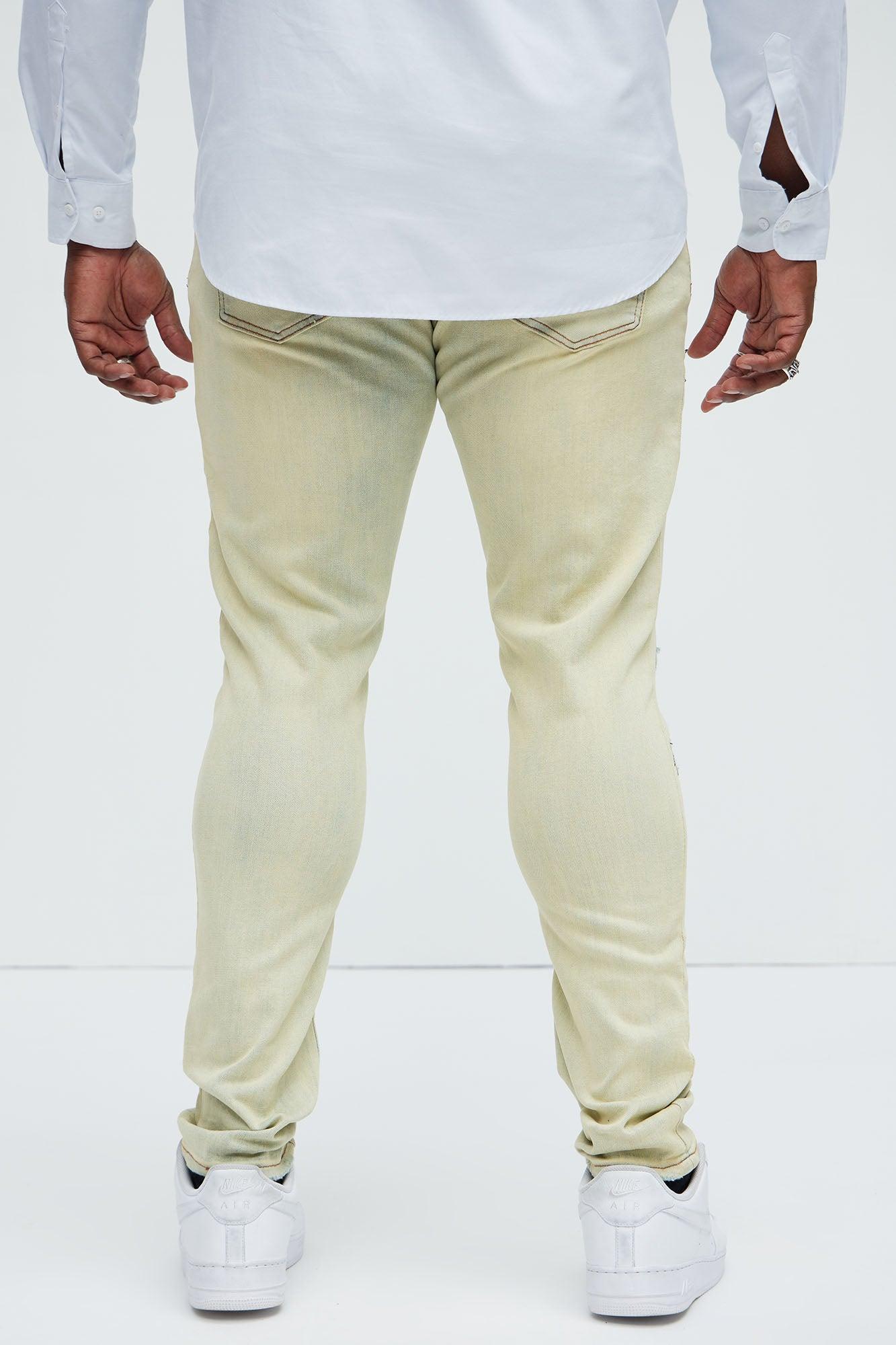 Get Stitches Ripped Skinny Jeans - Light Wash Product Image