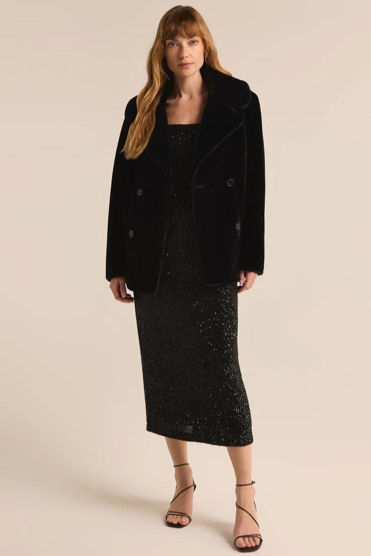 Doubled Breasted Fur Coat Product Image