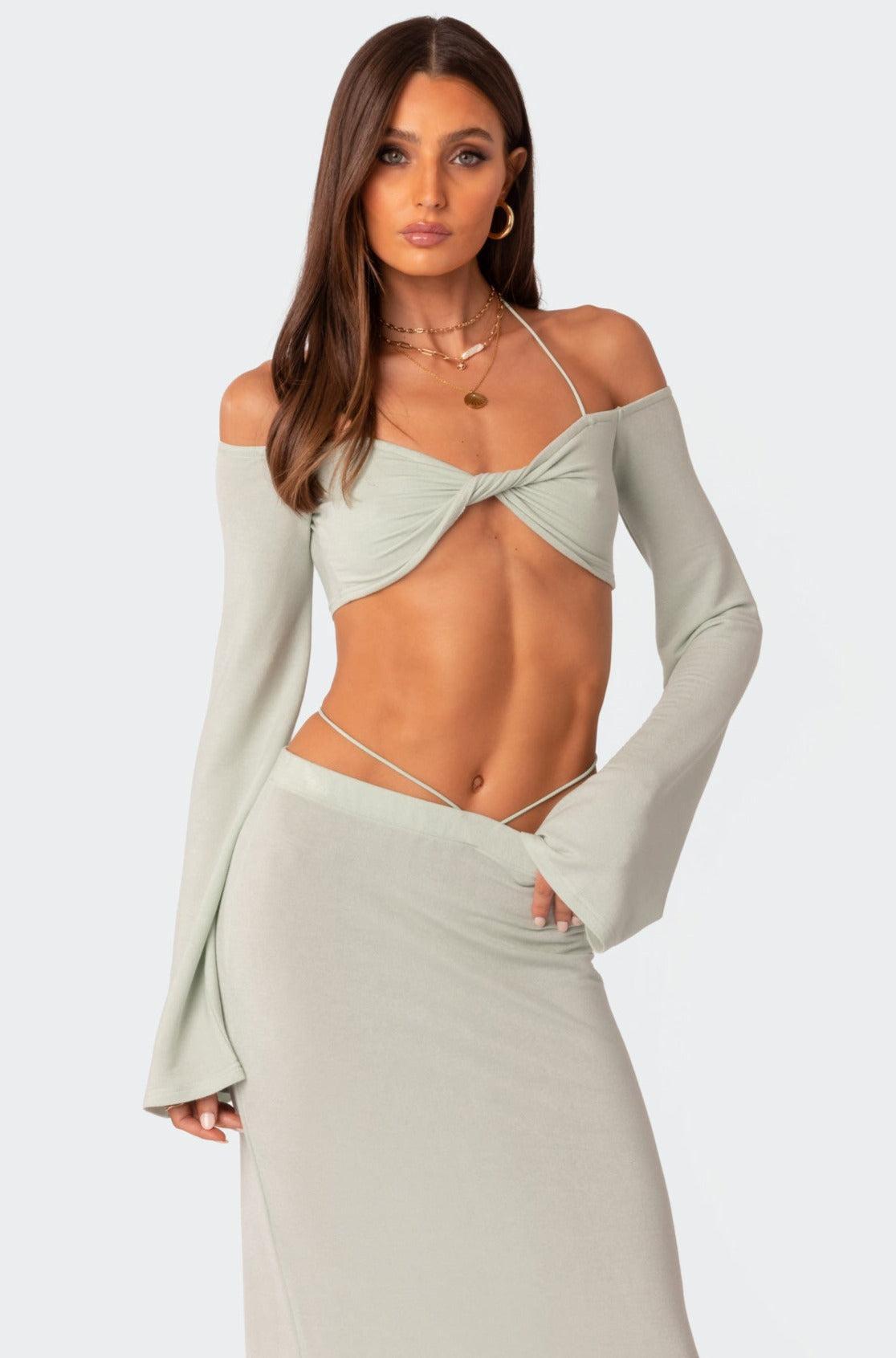 Celeste Low Rise Strap Maxi Skirt Product Image