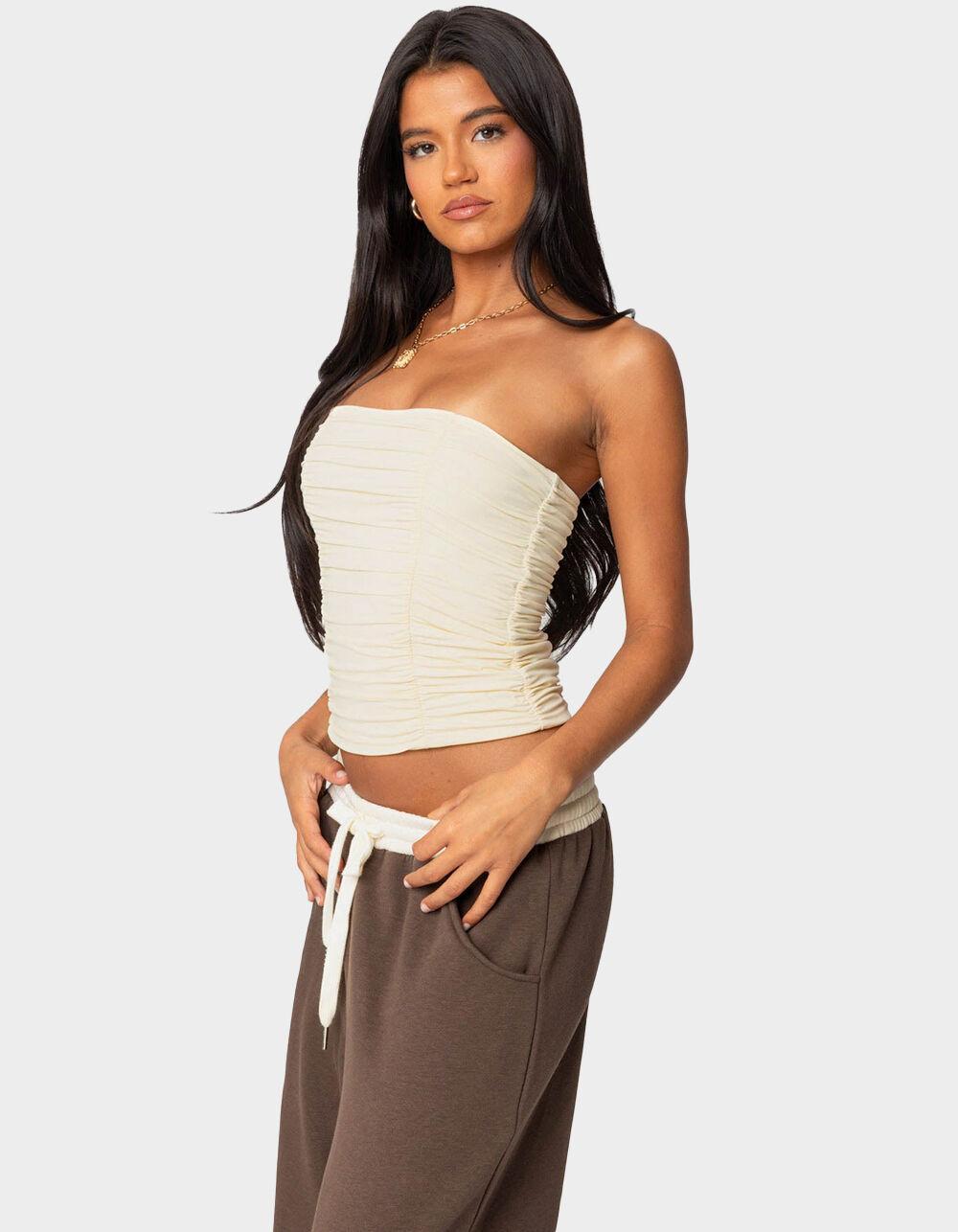 EDIKTED Fifi Gathered Strapless Top Product Image