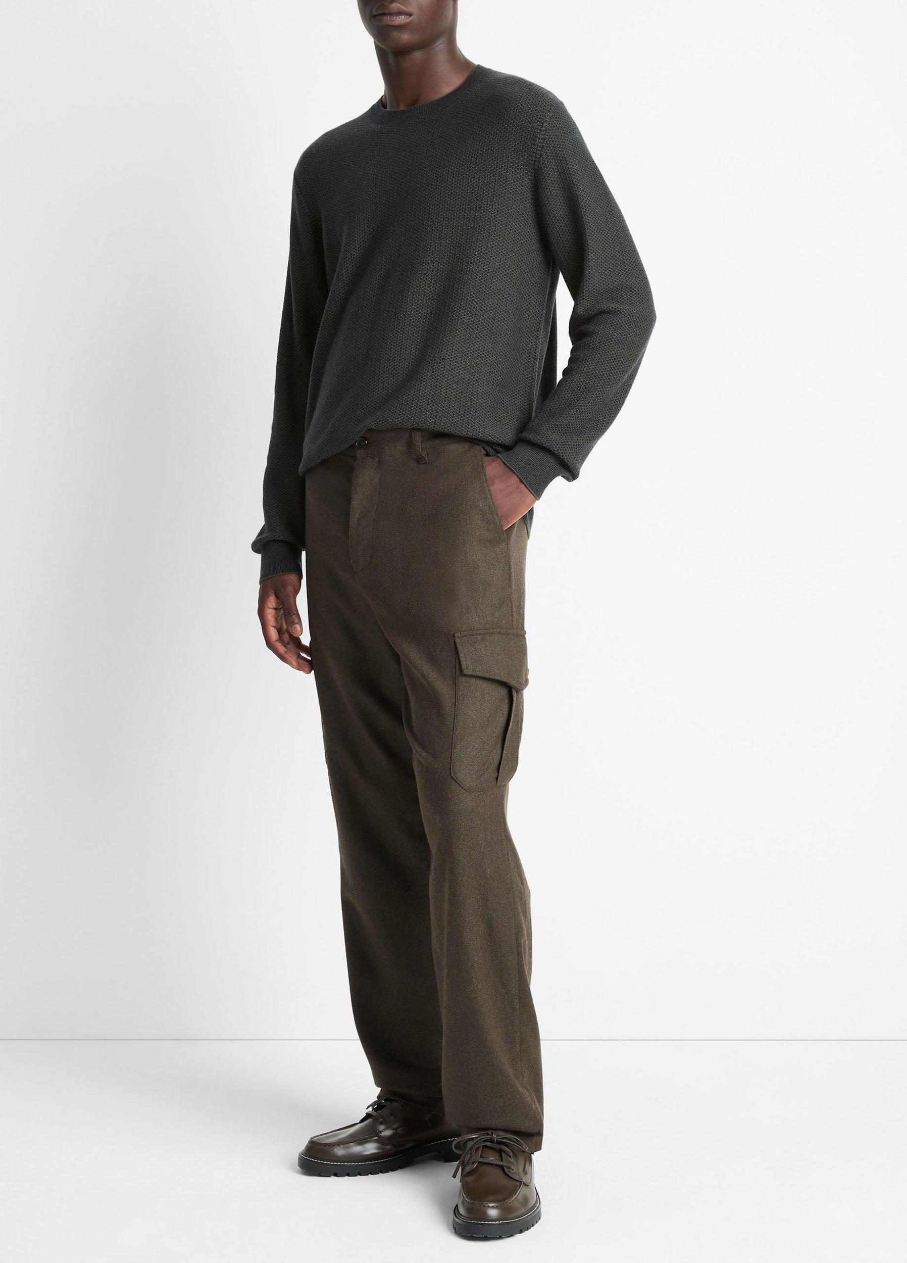 Louie Relaxed Wool Flannel Cargo Pant Product Image