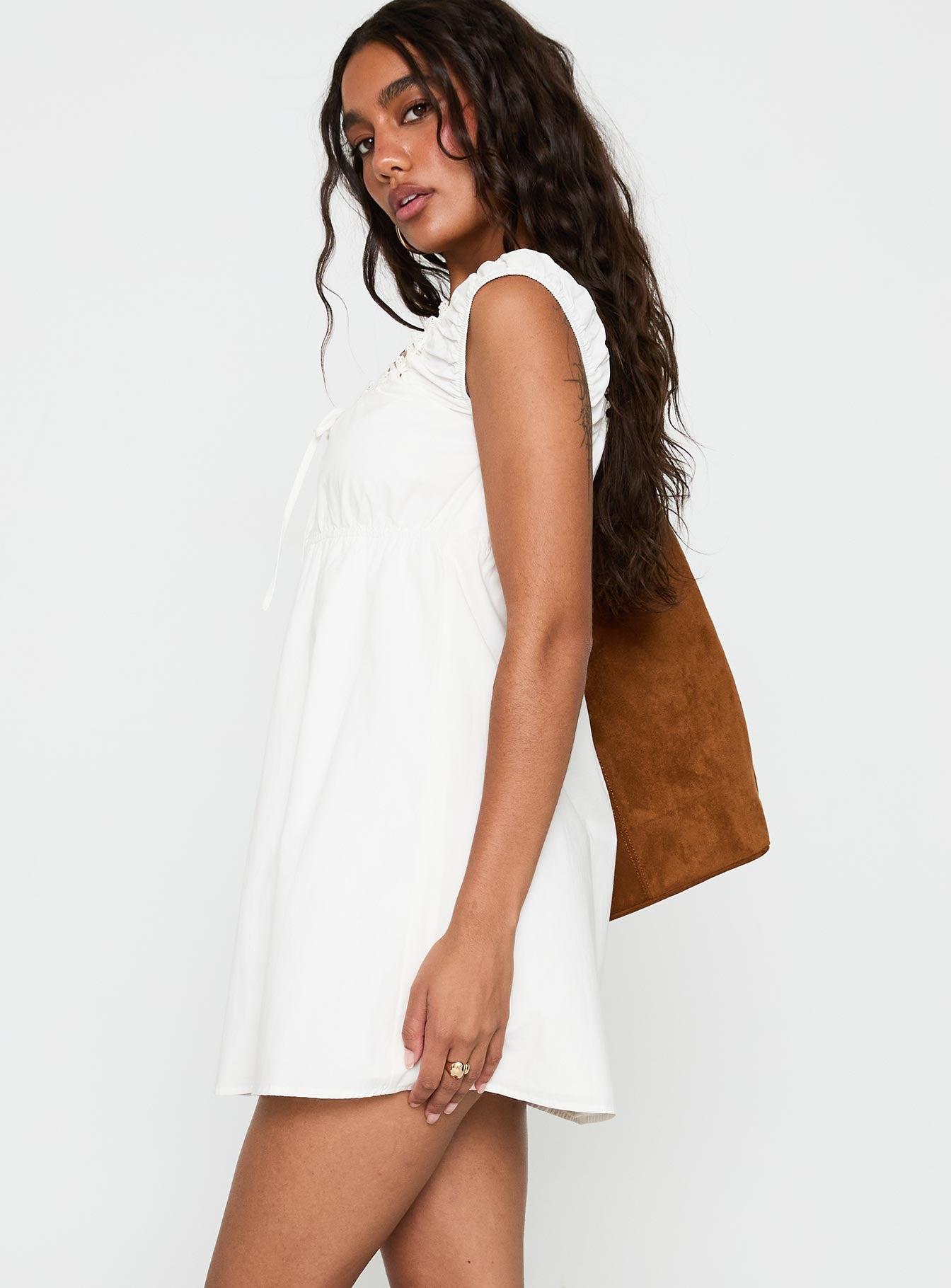 Gentle Love Mini Dress White Product Image