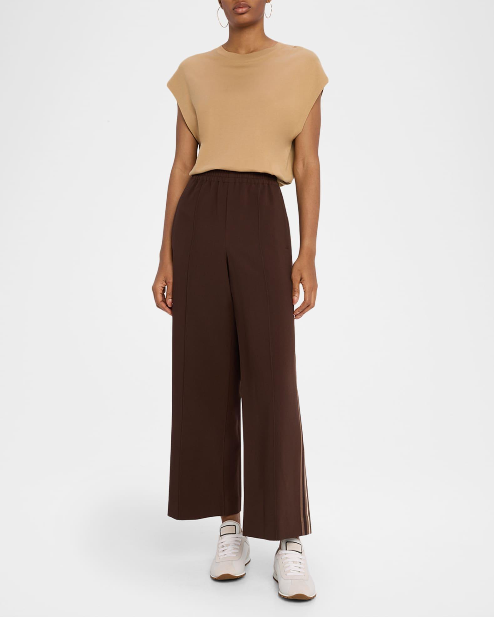 Robyn Striped Wide-Leg Knit Pants Product Image