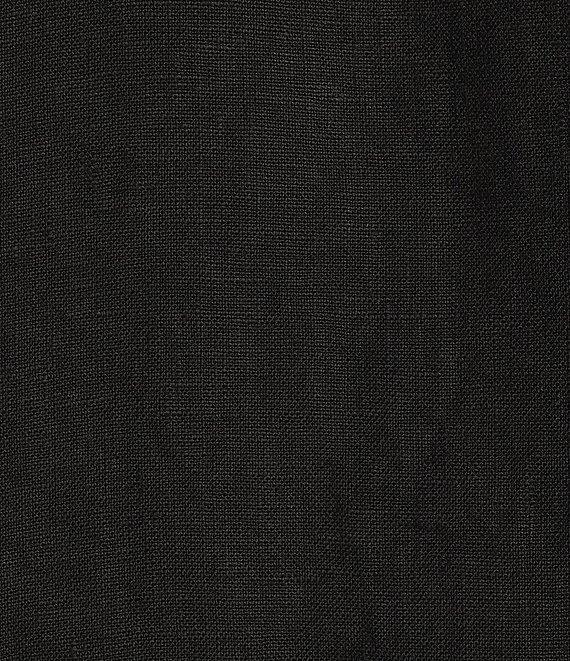 Bryn Walker Lewis Linen Round Notch Lapel Neck Long Sleeve Open-Front Jacket Product Image