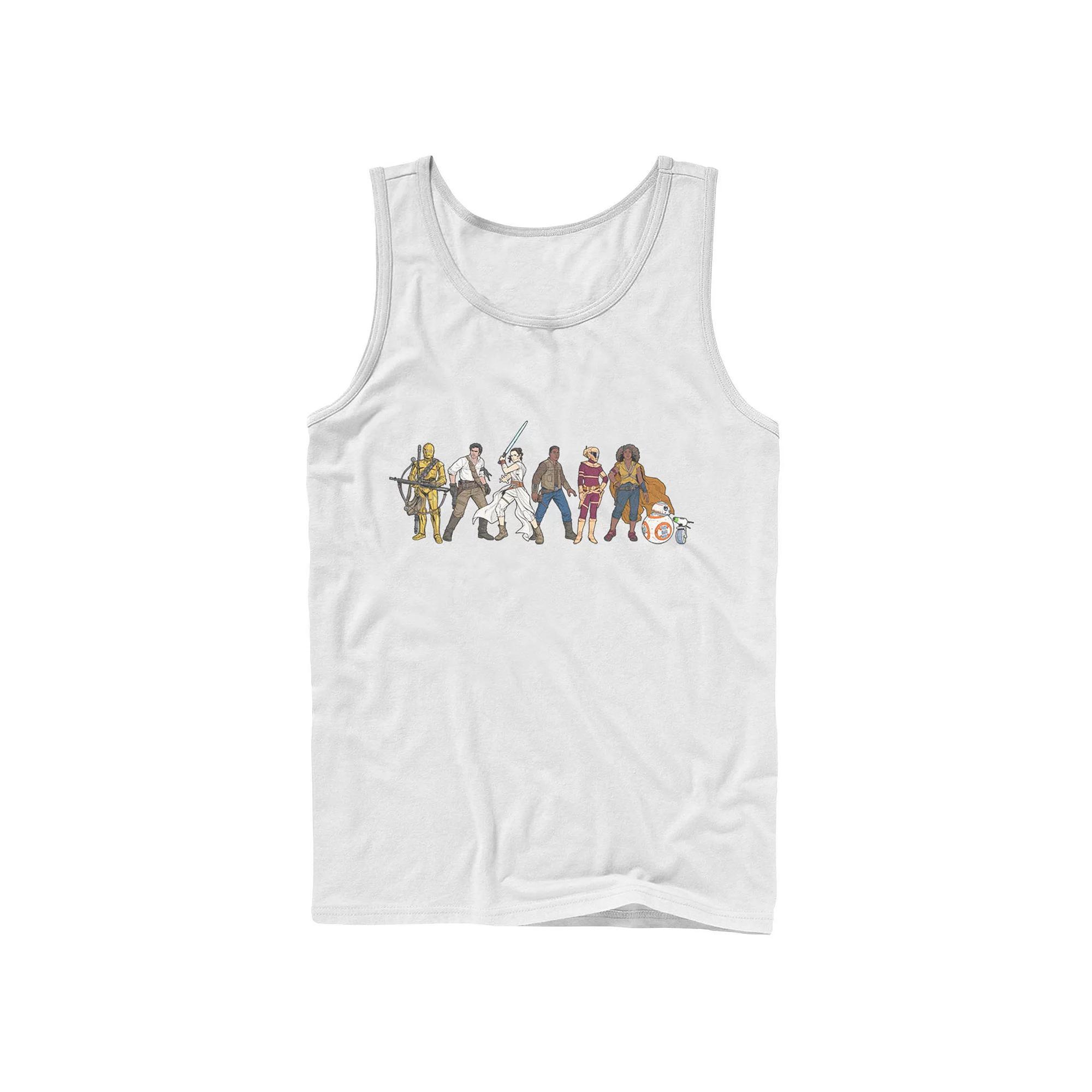 Men's Star Wars The Rise of Skywalker Rebel Line Tank Top, Size: Large, White Product Image