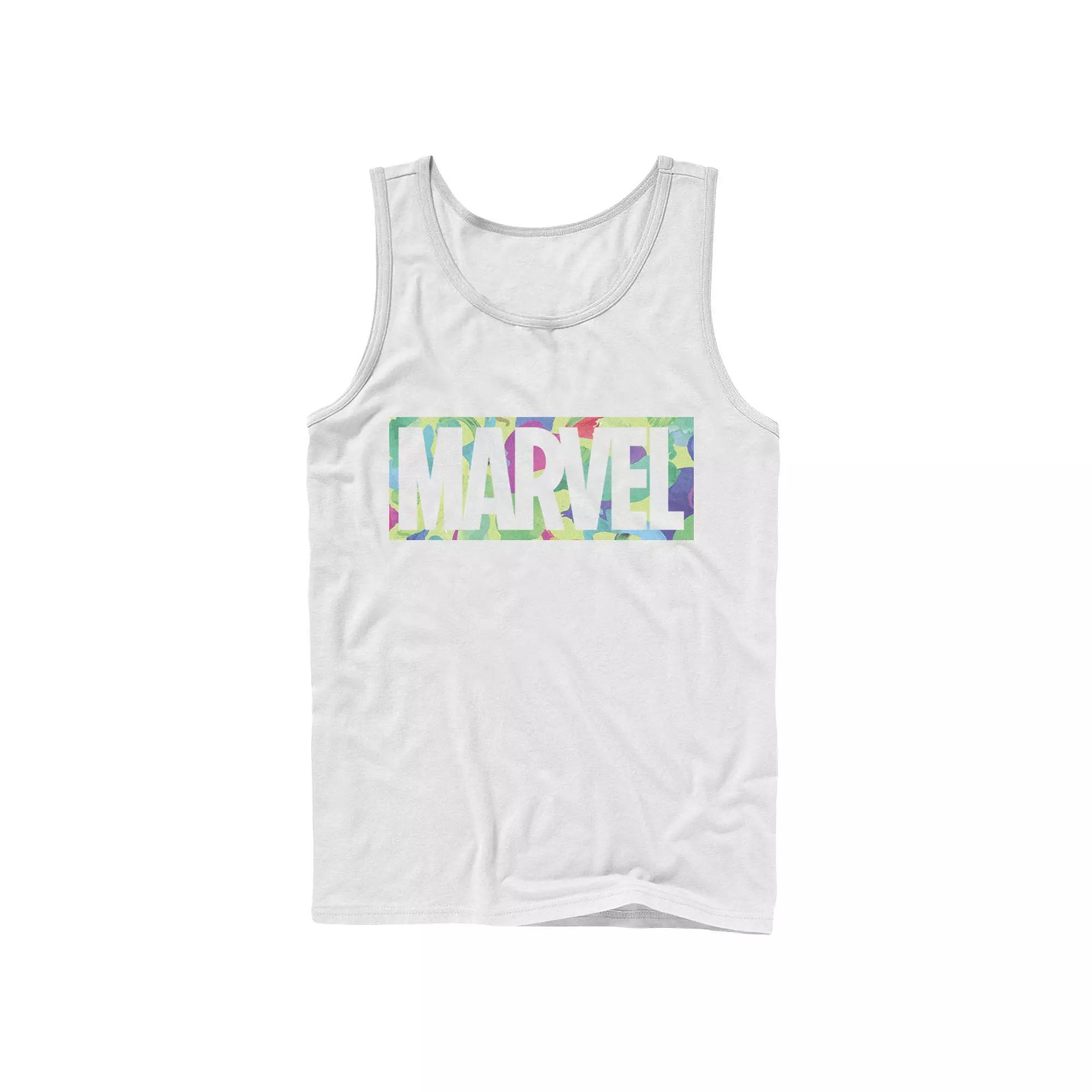 Mens Marvel Colorful Logo Tank Top, Boys Product Image