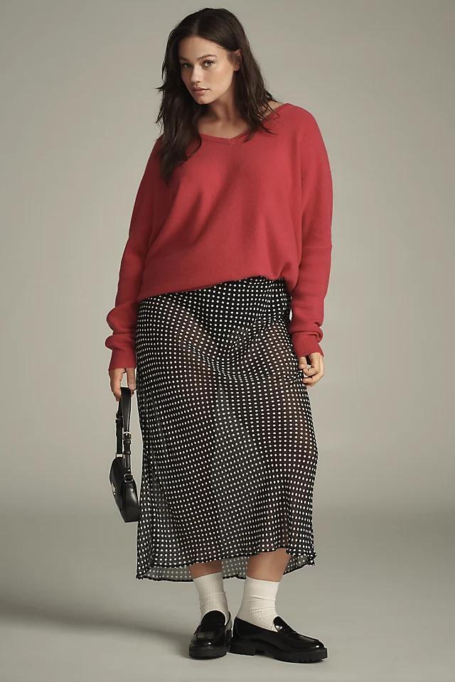 The Charley Cashmere Relaxed V-Neck Sweater Product Image