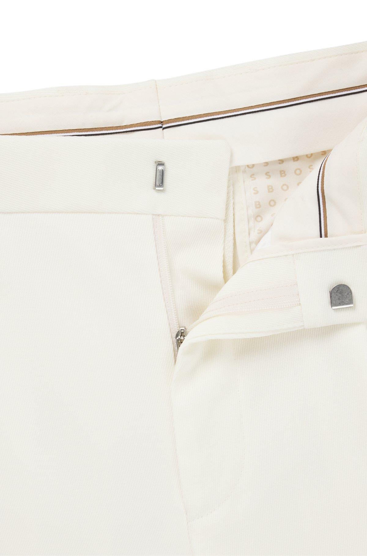 Washable relaxed-fit trousers in stretch twill with wool Product Image