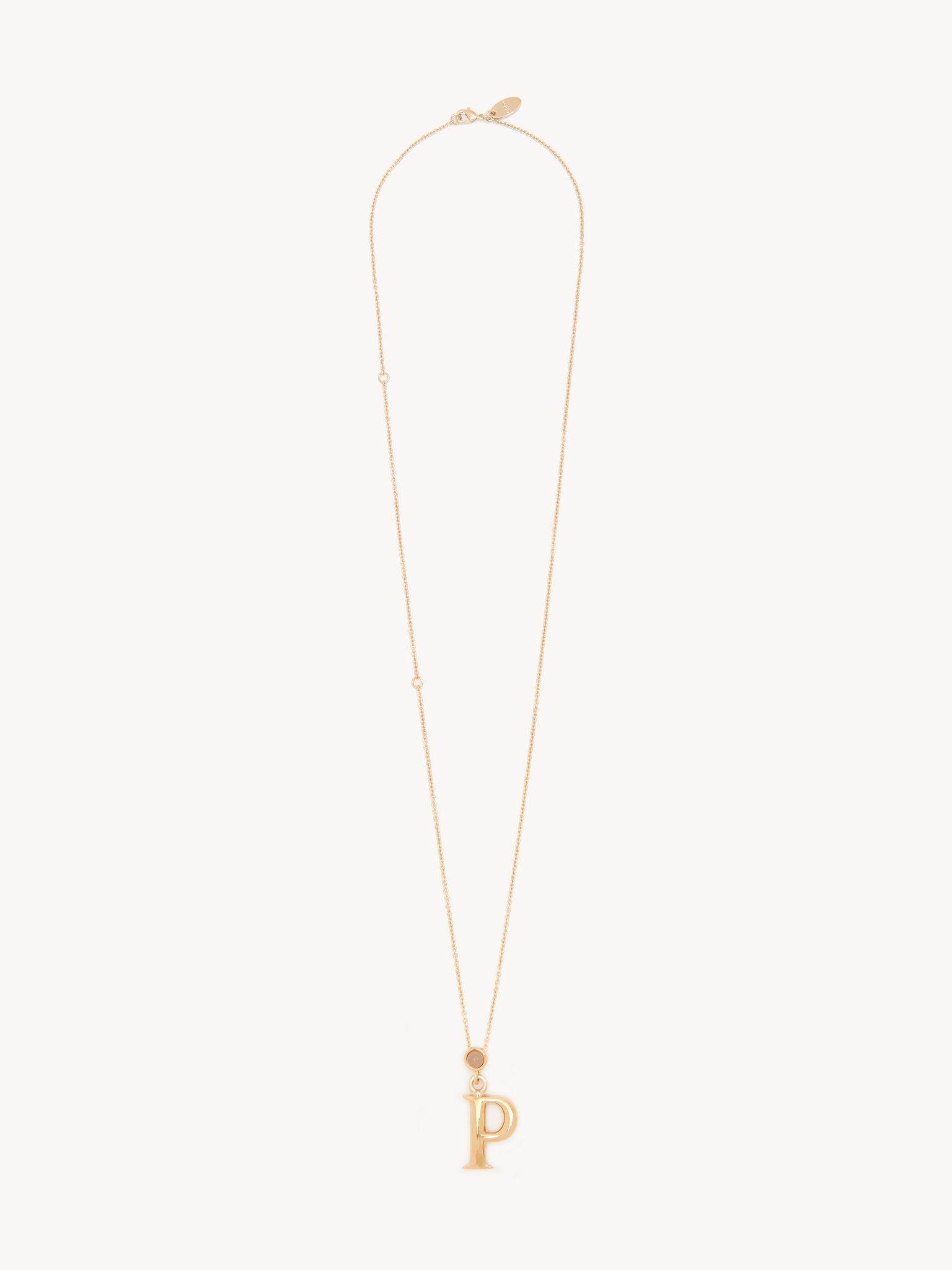 Alphabet necklace with pendant P Product Image
