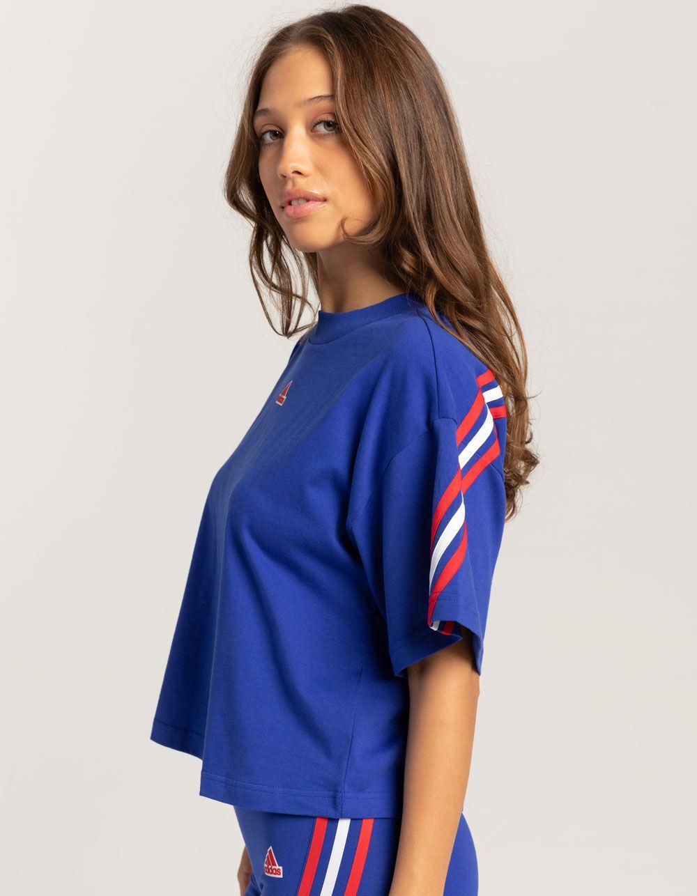 ADIDAS Future Icon 3-Stripes Womens Tee - WHITE Product Image