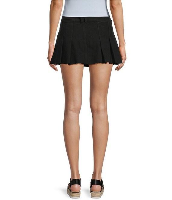 GB Pleated Denim Mini Micro Skort Product Image