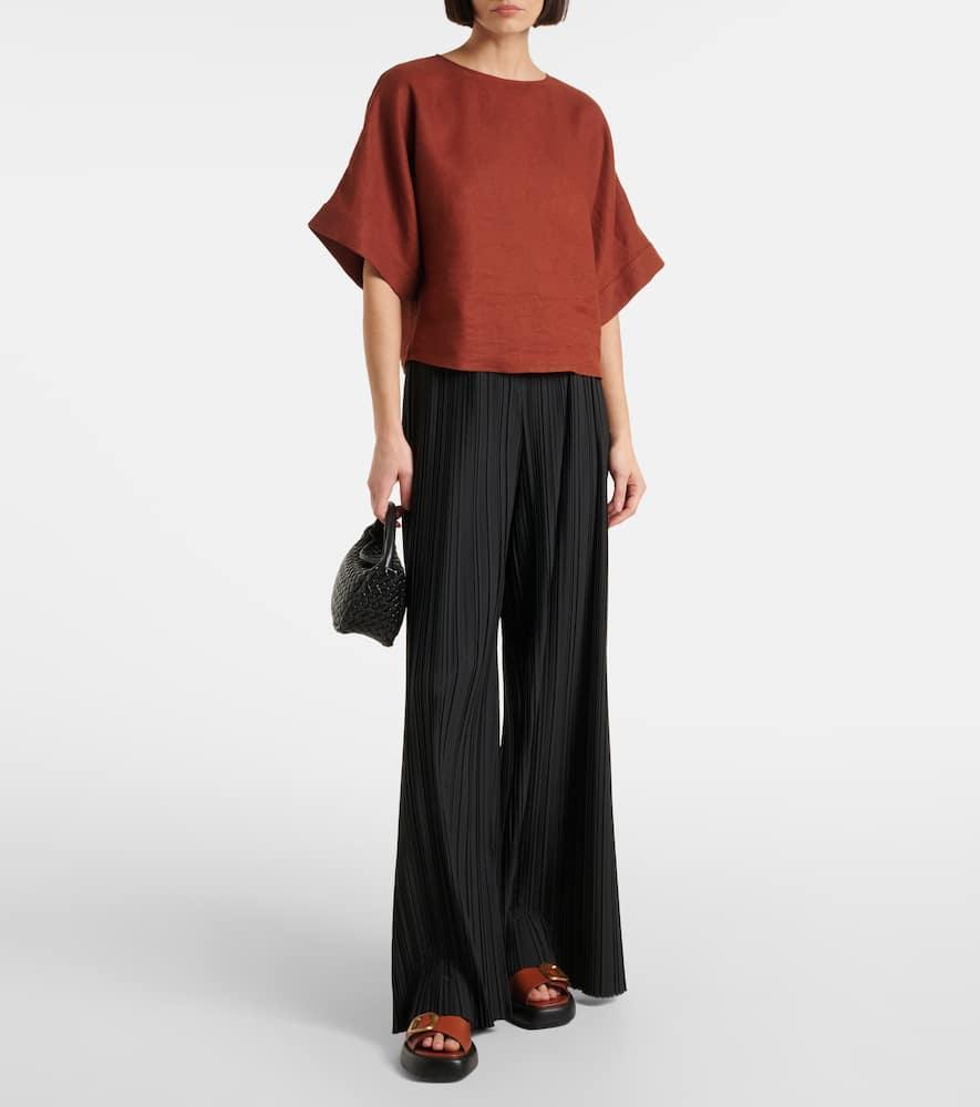 TOD'S Leather Sandals In Brandy Scuro Product Image