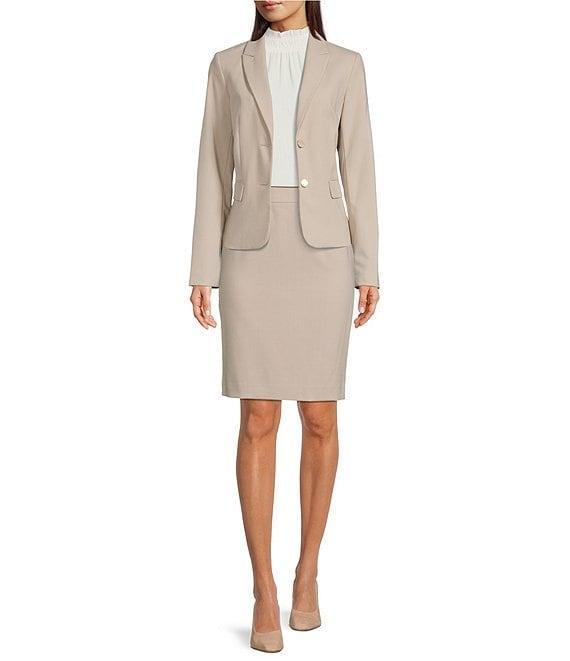 Calvin Klein High Rise Luxe Stretch Coordinating Pencil Skirt Product Image
