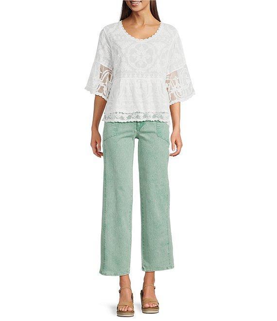 Democracy #double;Ab#double;solution® Skyrise Relaxed Straight Leg Denim Pants Product Image