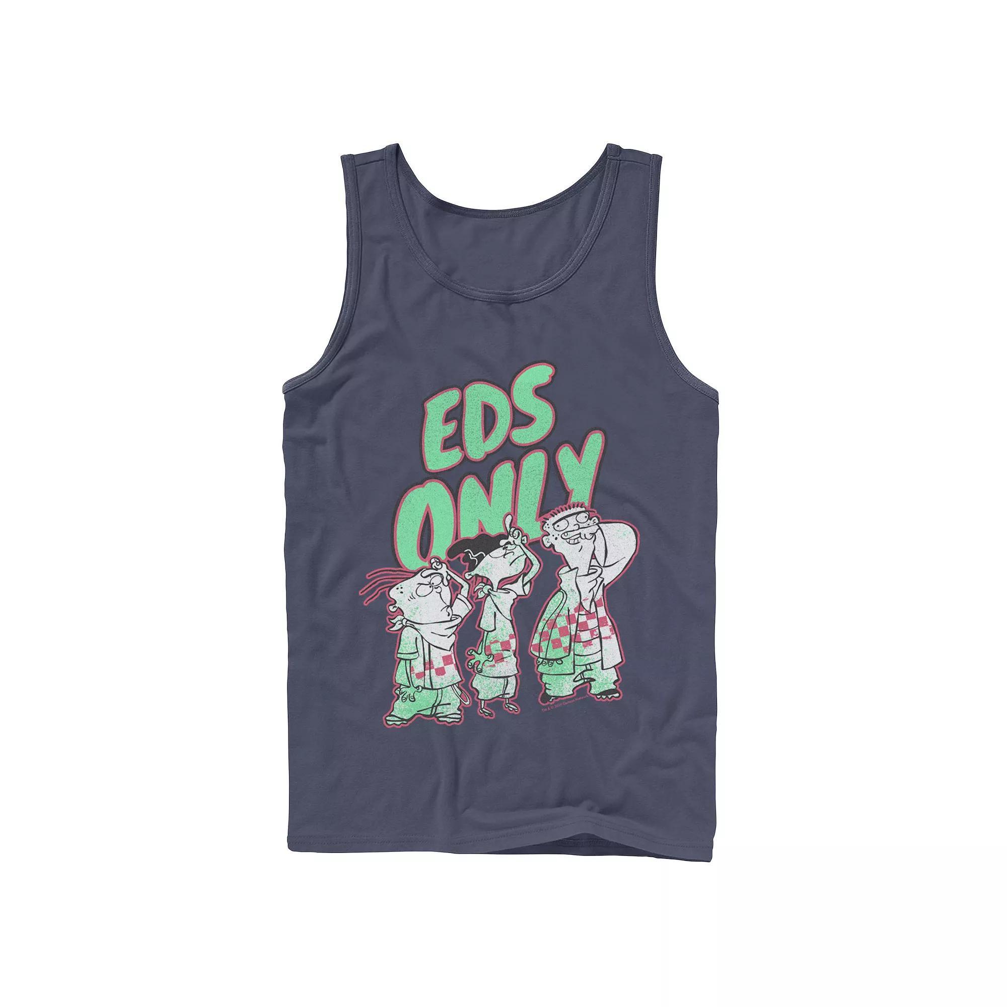 Men's Ed, Edd & Eddy Eds Only Portrait Tank Top, Size: Small, Blue Product Image