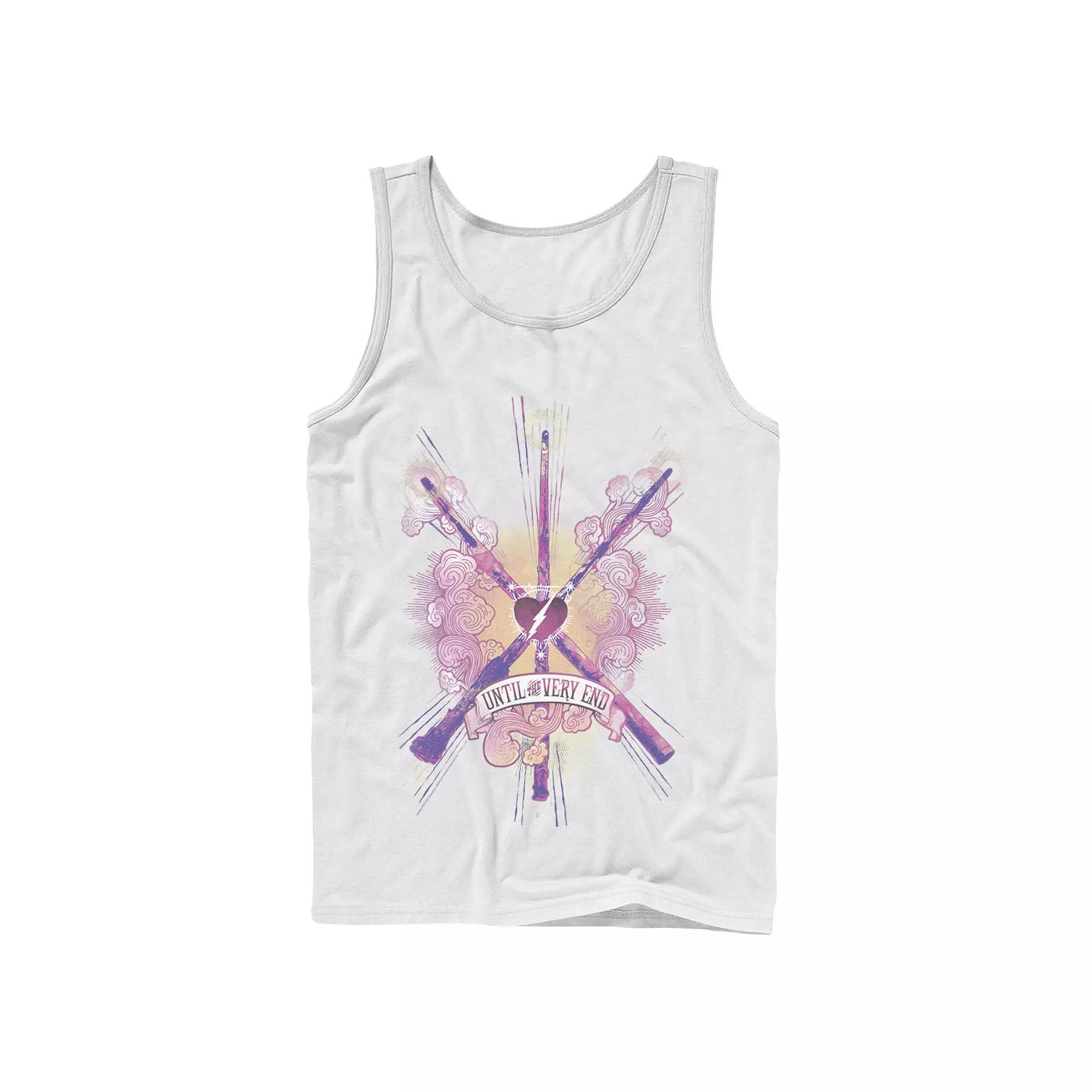 Men's Harry Potter Until The Very End Wands Tank Top, Size: XL, Black Product Image