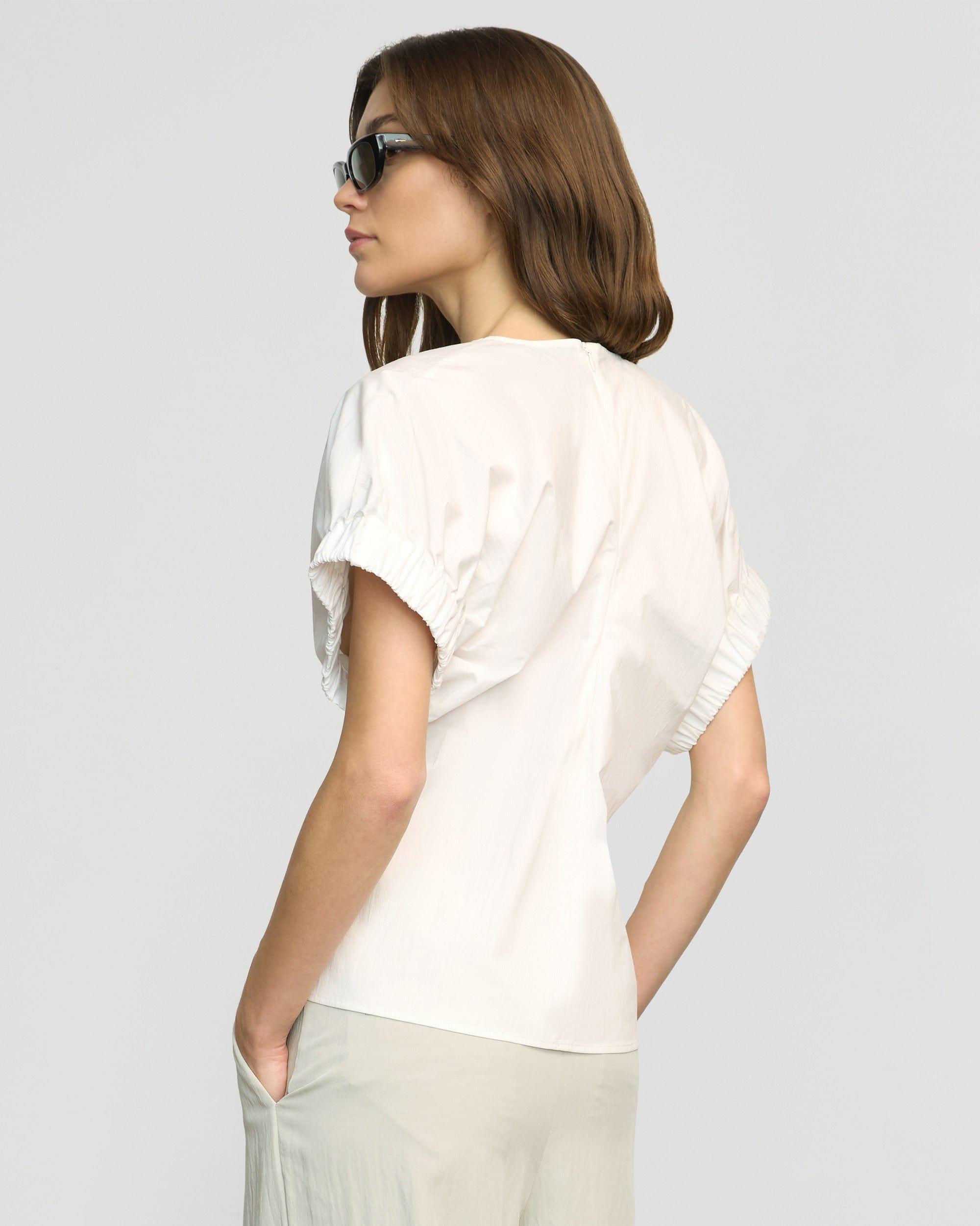 Roxanne Elasticated-Sleeve Blouse Product Image