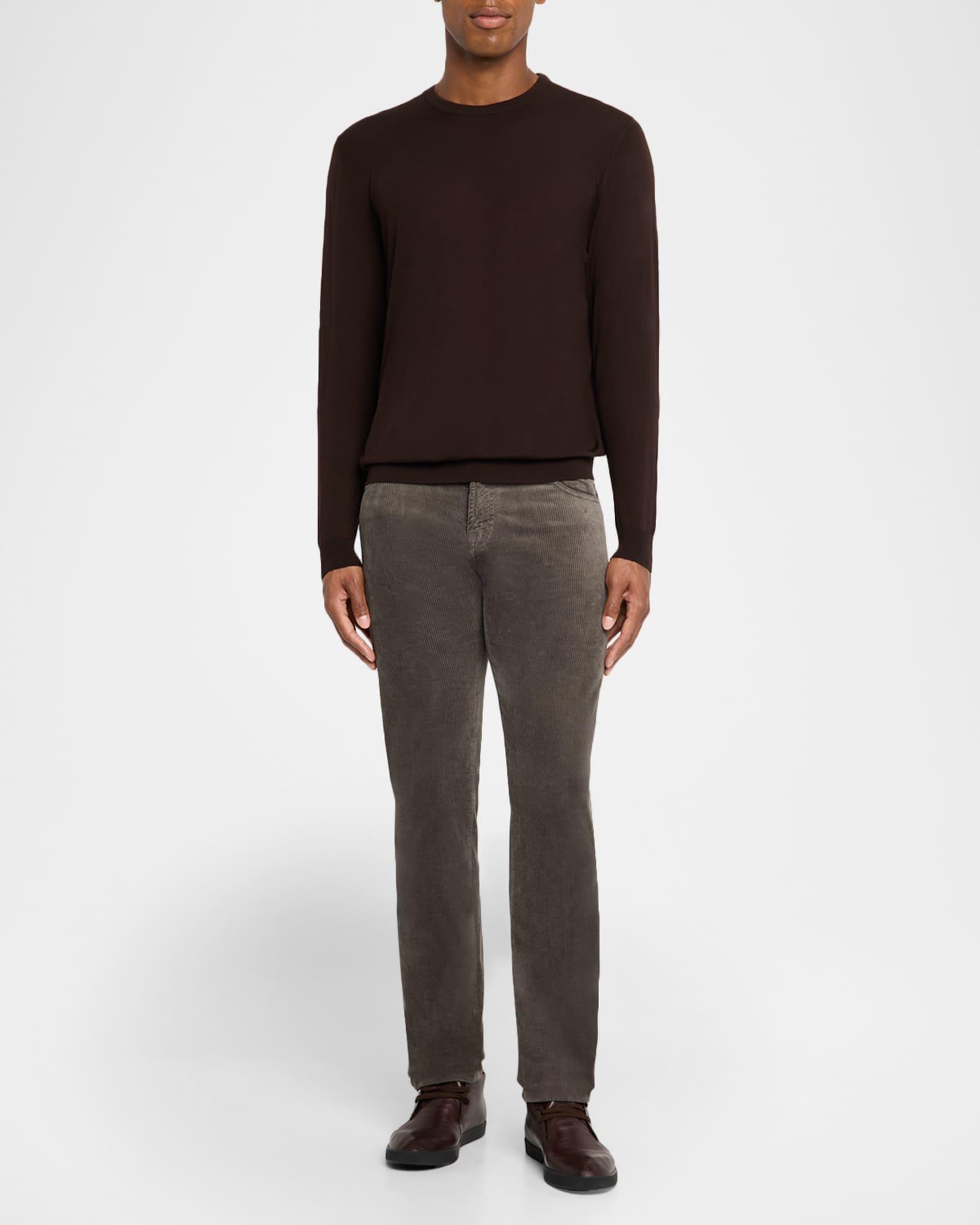 Men's 14 Micron Wool Crewneck Sweater Product Image