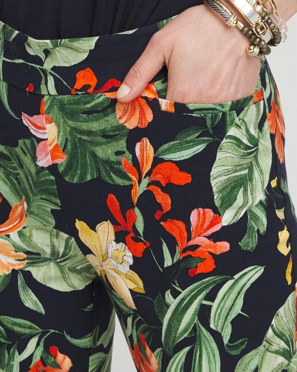 Brigitte Orchid Slim Cropped Pants Product Image