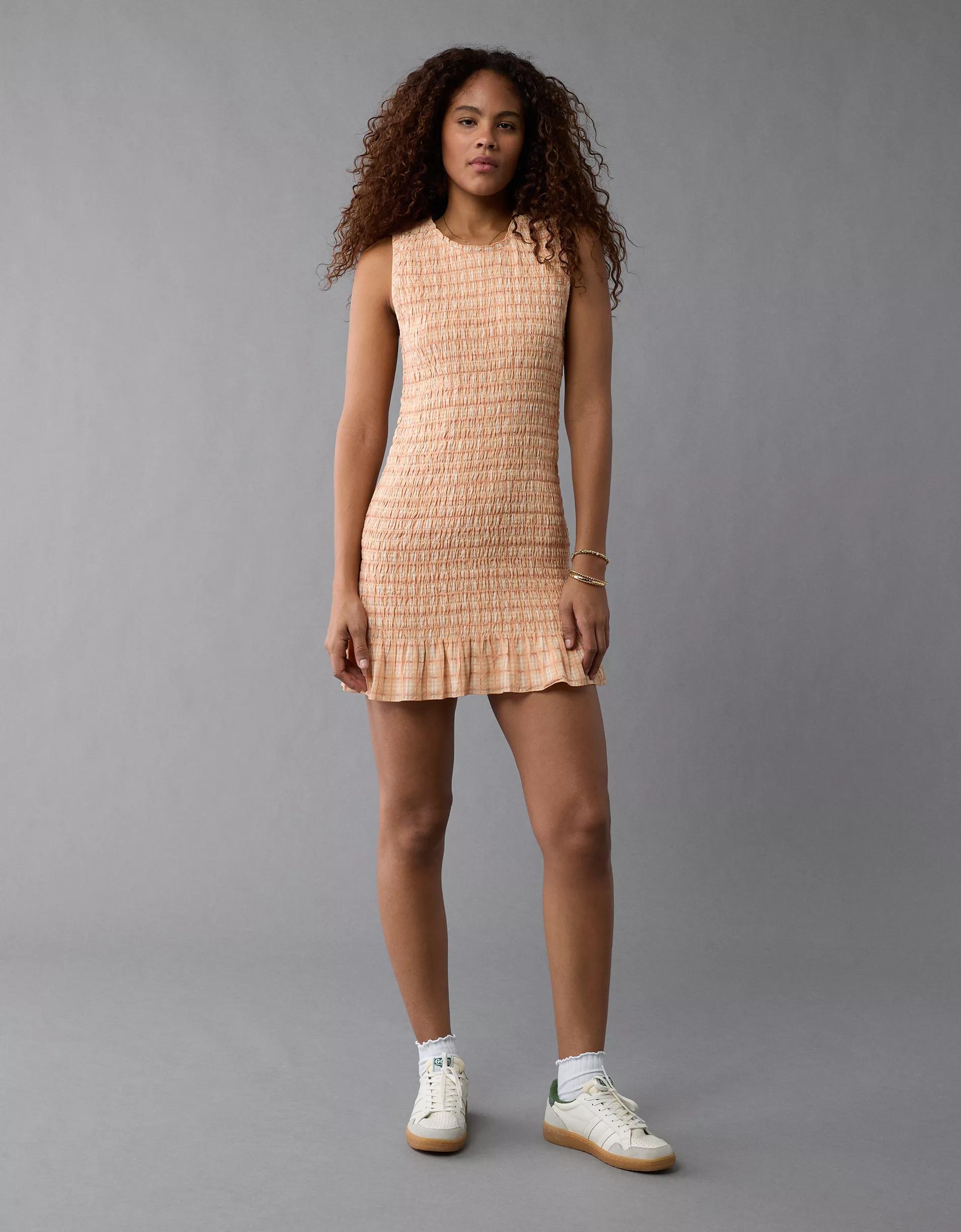 AE Smocked Bodycon Mini Dress Product Image