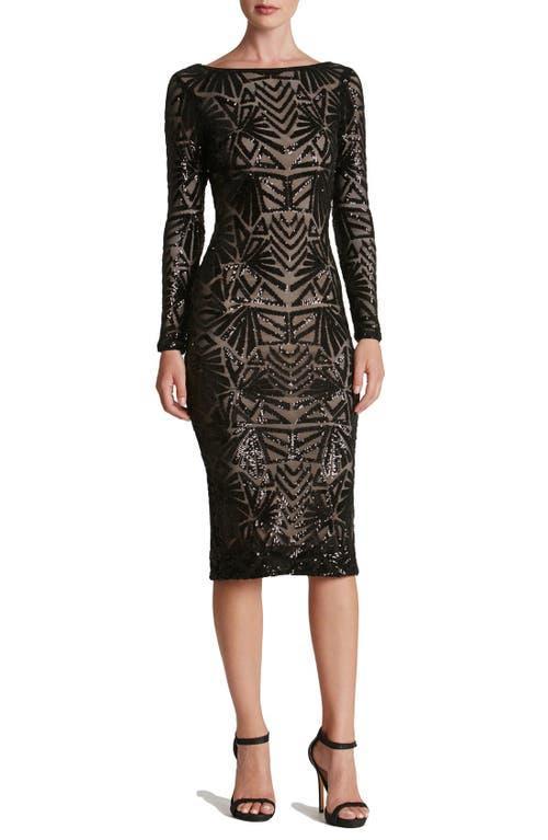 Womens Emery Sequined Scoopback Dress Product Image