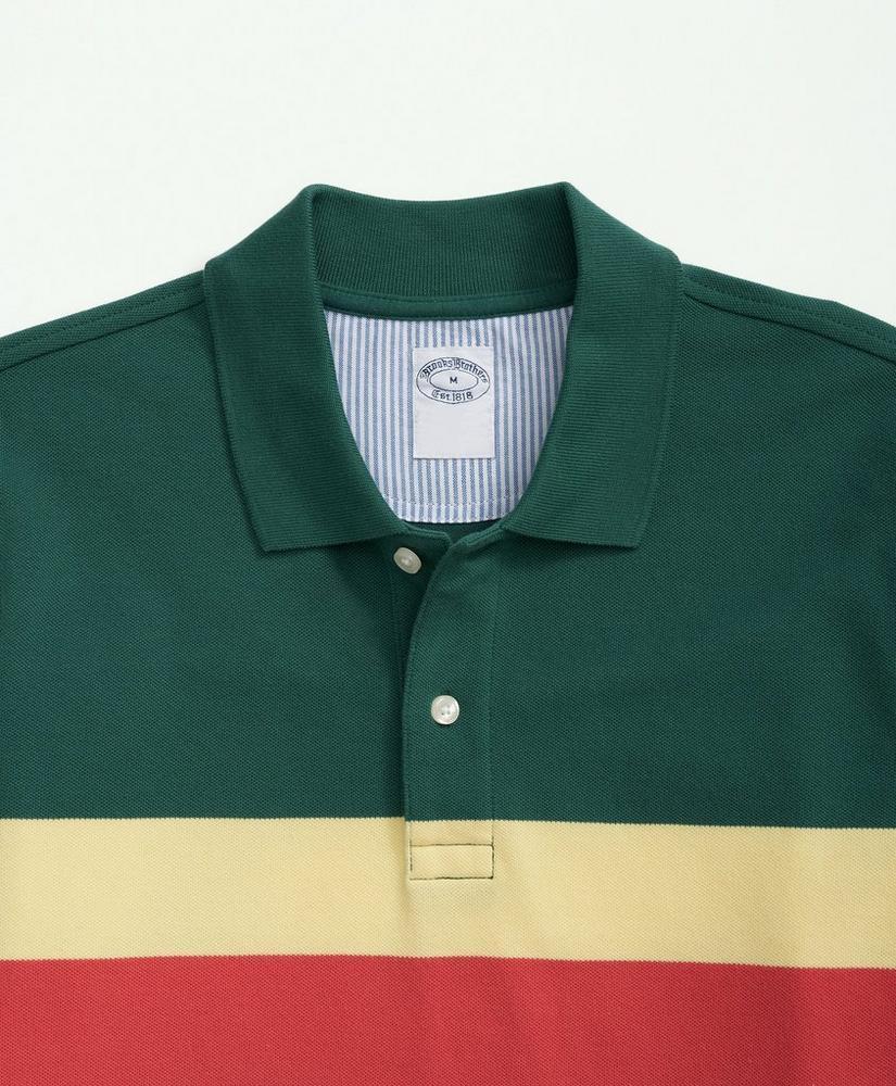 Supima® Cotton Multi-Stripe Polo Shirt Product Image