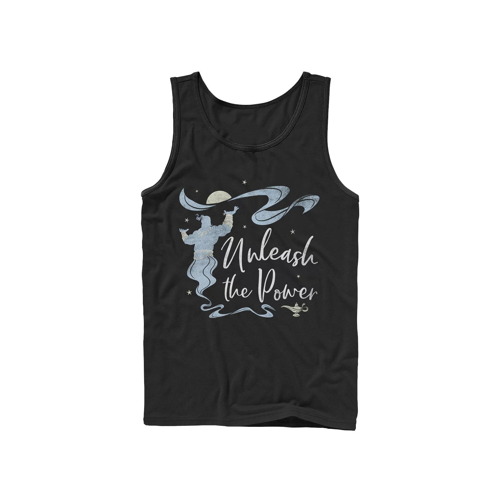 Disney's Aladdin Genie Men's Unleash The Power Tank Top, Size: XL, Black Product Image