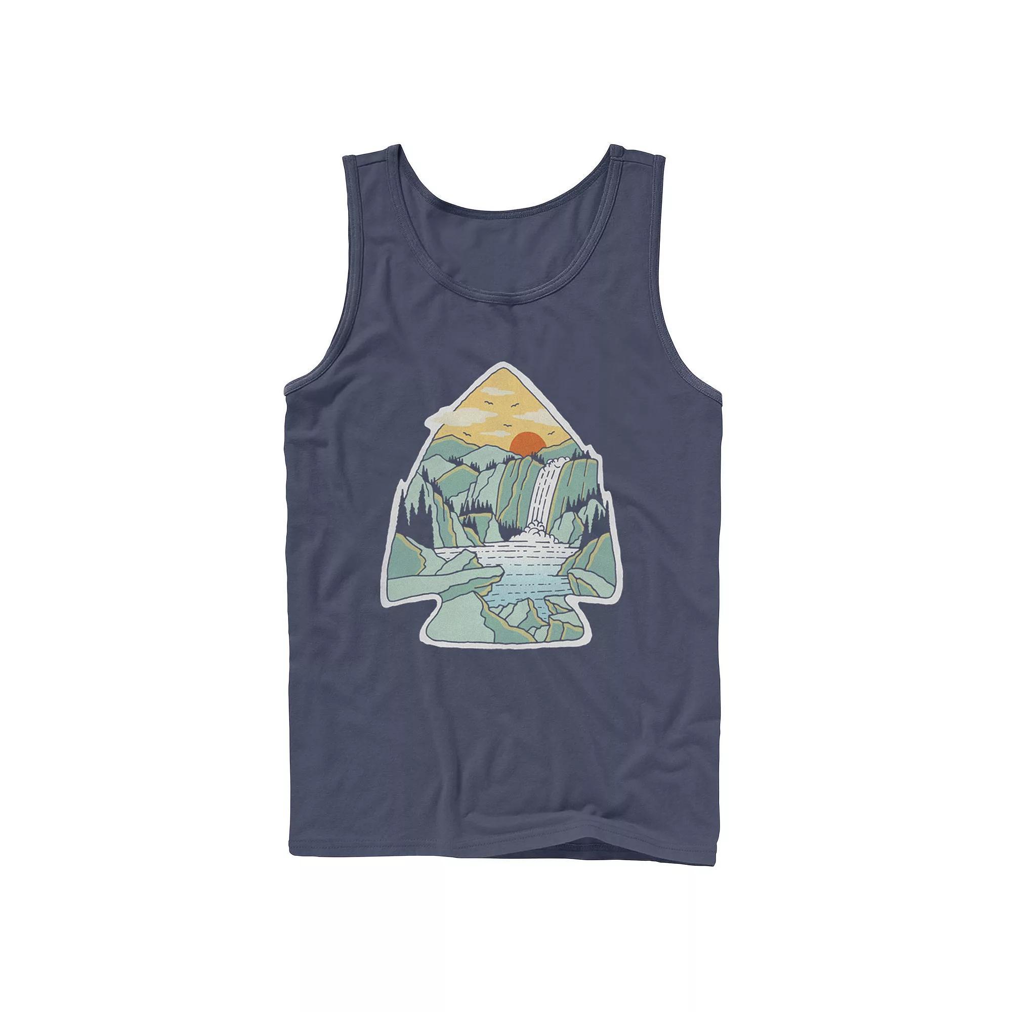 Men's Fifth Sun Arrowhead Nature Fill Tank Top, Size: Small, Blue Product Image