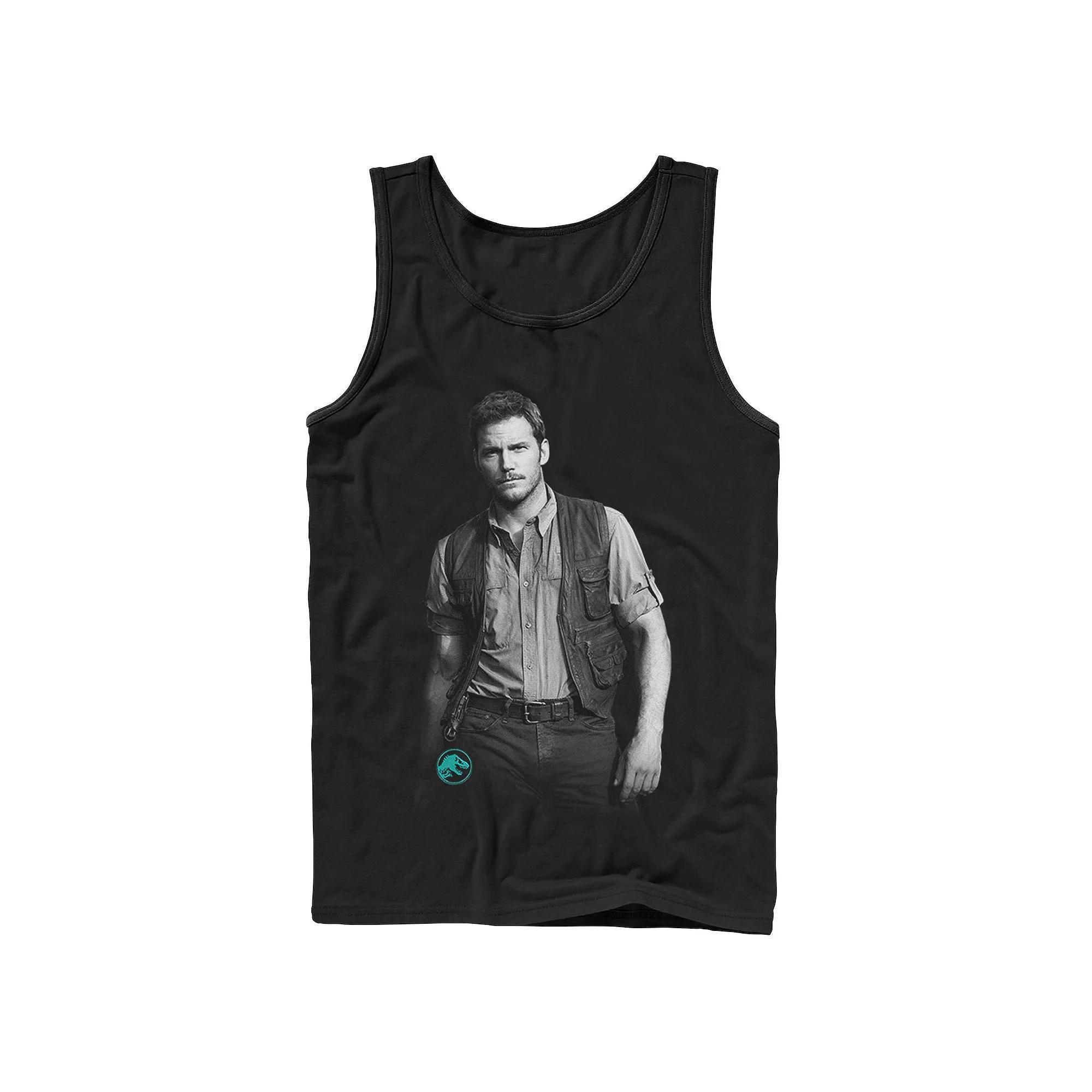 Men's Jurassic World Chris Pratt Swag Tank Top, Size: XL, Black Product Image