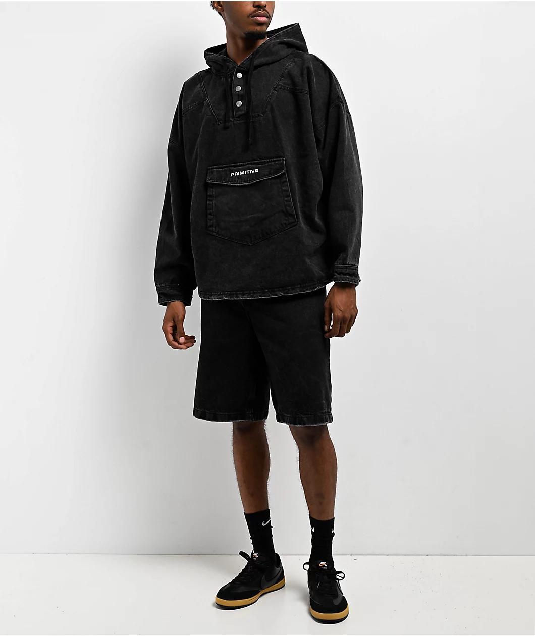Primitive Temptation Black Wash Denim Shorts Product Image