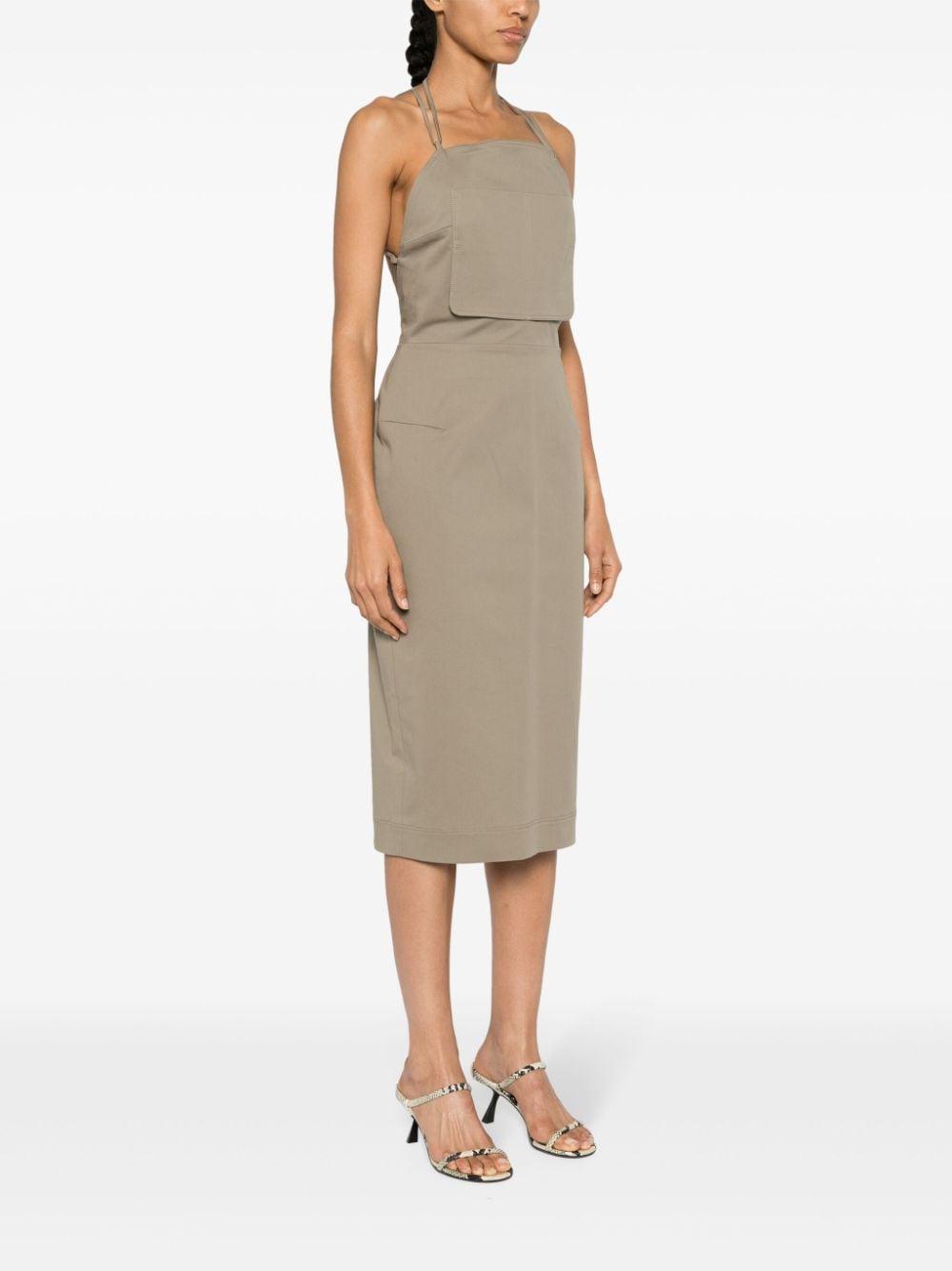 Workwear Mid-dress In Green Product Image
