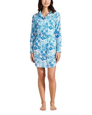 Womens Tahiti Flowers Tie-Waist Shirtdress Product Image