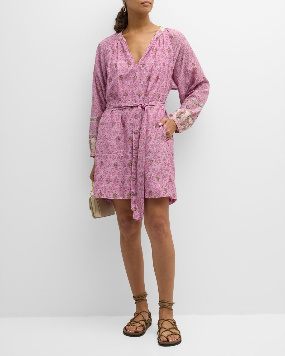 Womens Hart Cotton-Silk Minidress Product Image