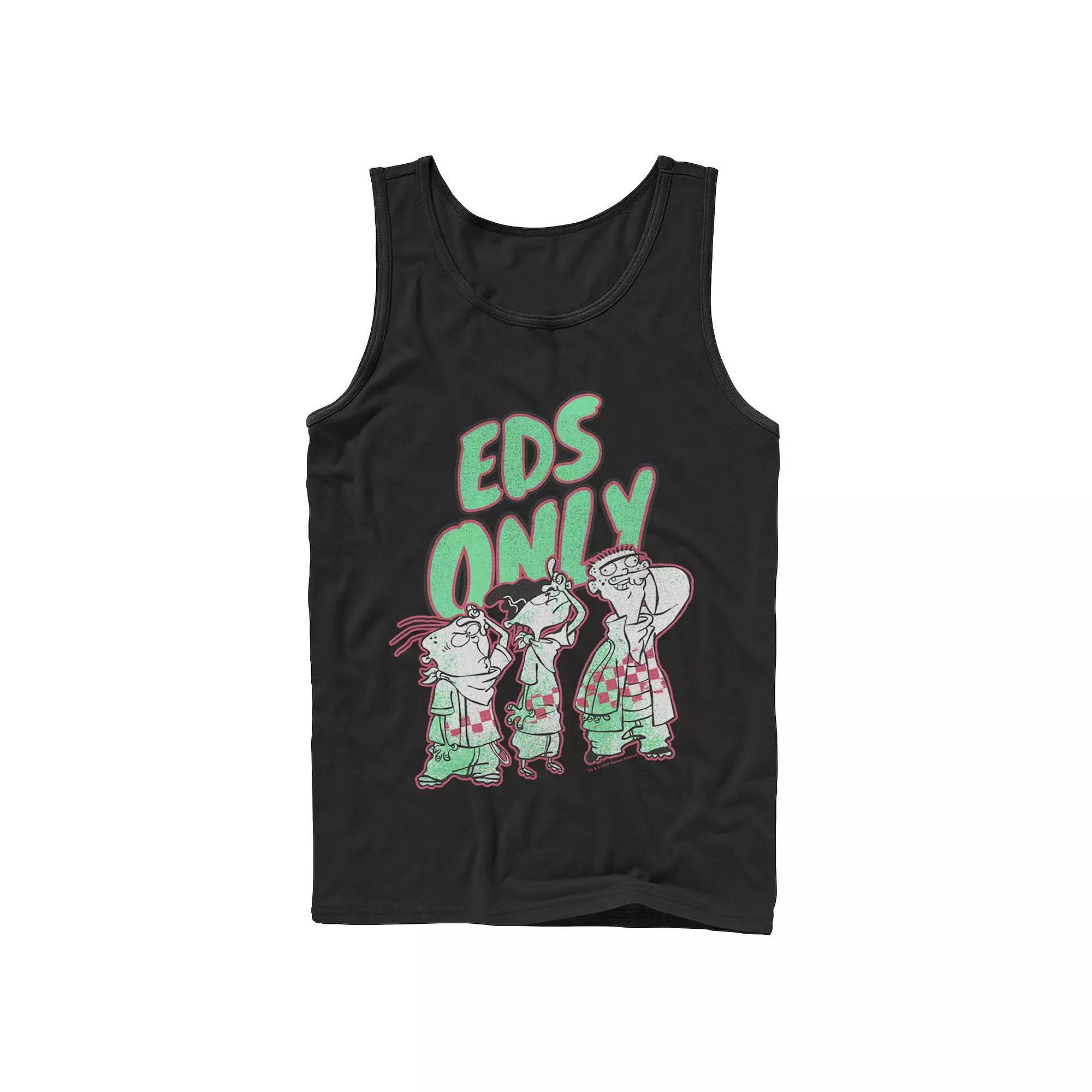 Men's Ed, Edd & Eddy Eds Only Portrait Tank Top, Size: Large, Black Product Image