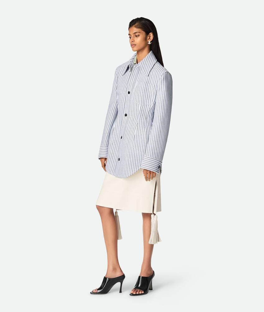 Women's Light Fine Cashmere Polo in Aquamarine Product Image