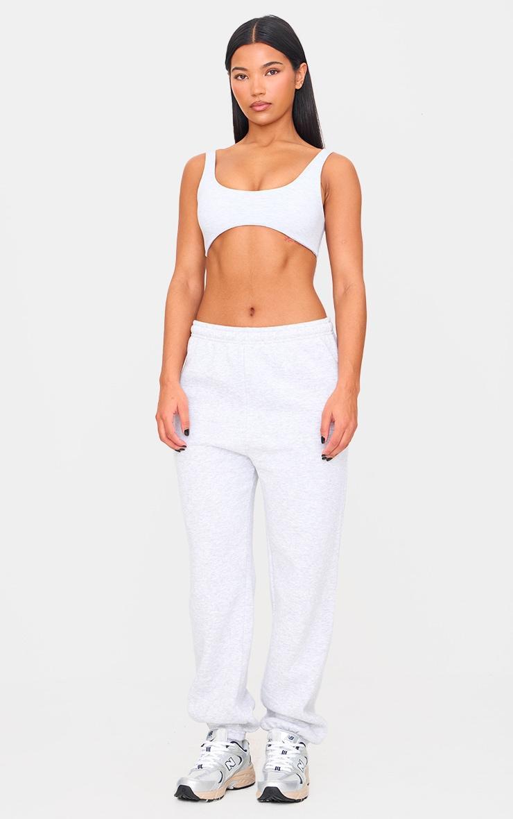 Ash Grey Sculpt Double Layer Padded Sports Bra Product Image