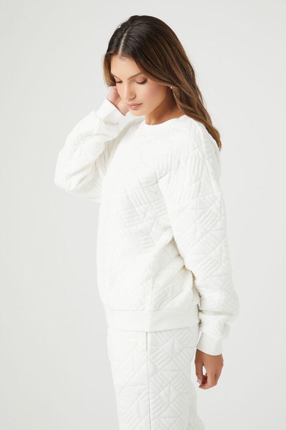 Geo Quilted Jacquard Pullover | Forever 21 Product Image