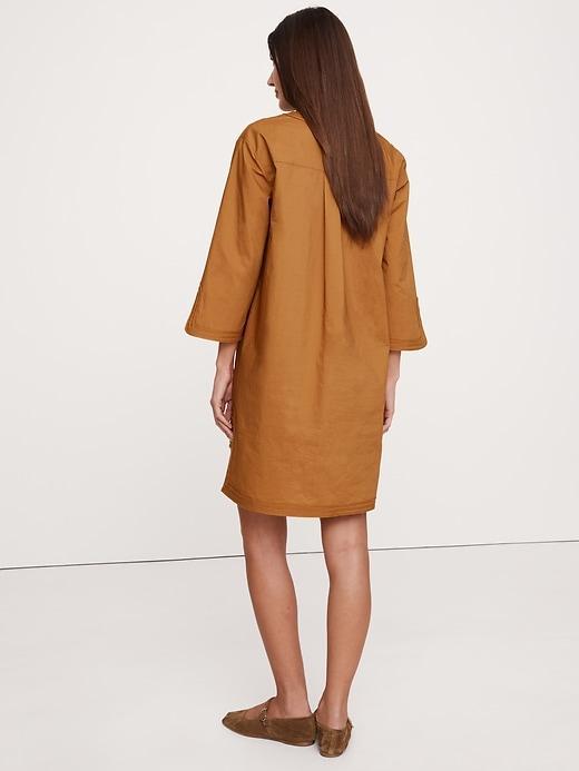 Embroidered Cotton Poplin Kaftan Product Image
