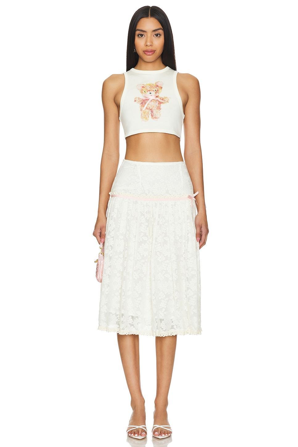 Floral Ruched Skirt Yuhan Wang Product Image
